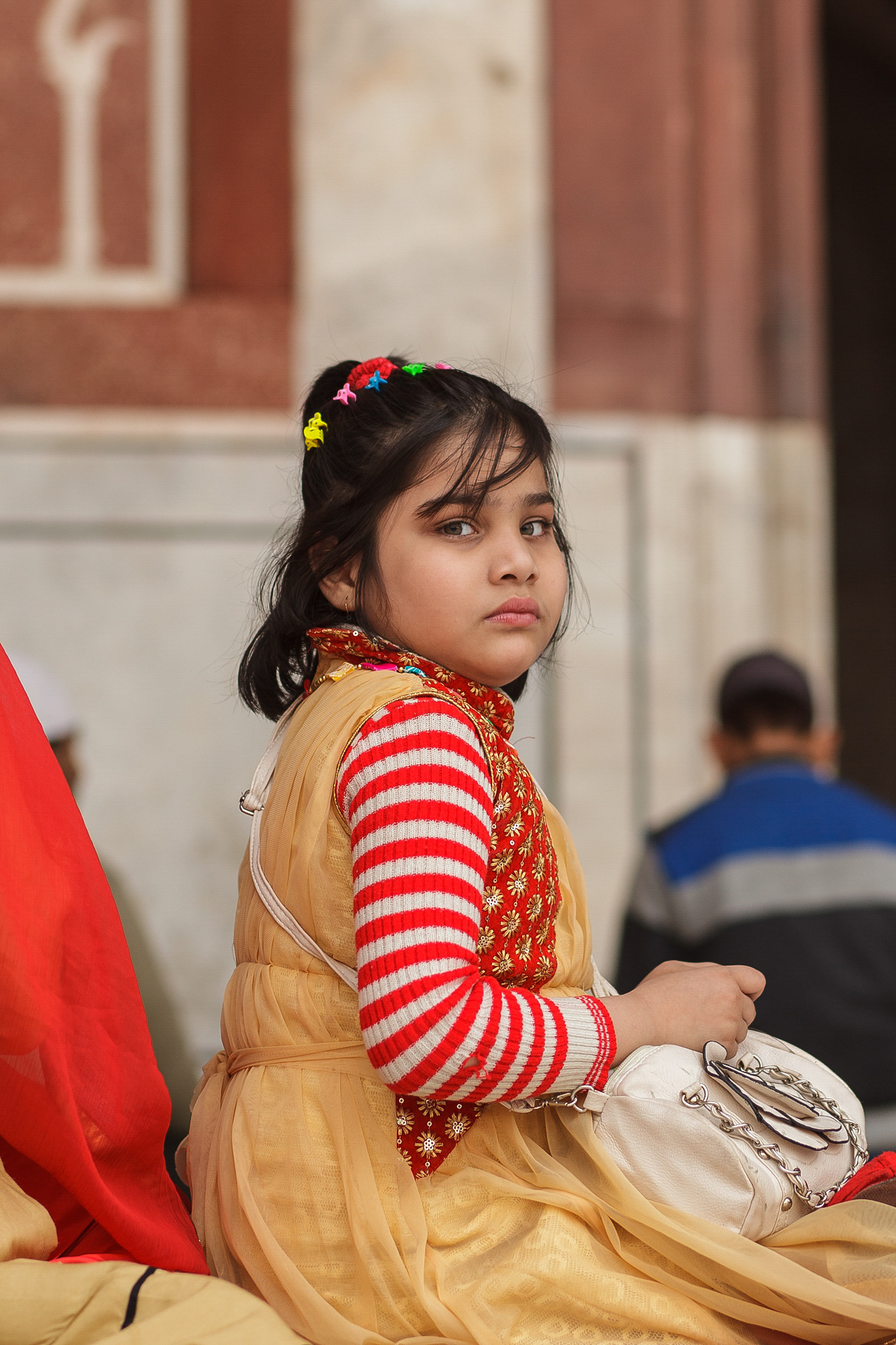 A muslim girl, Jamal Masjid, India