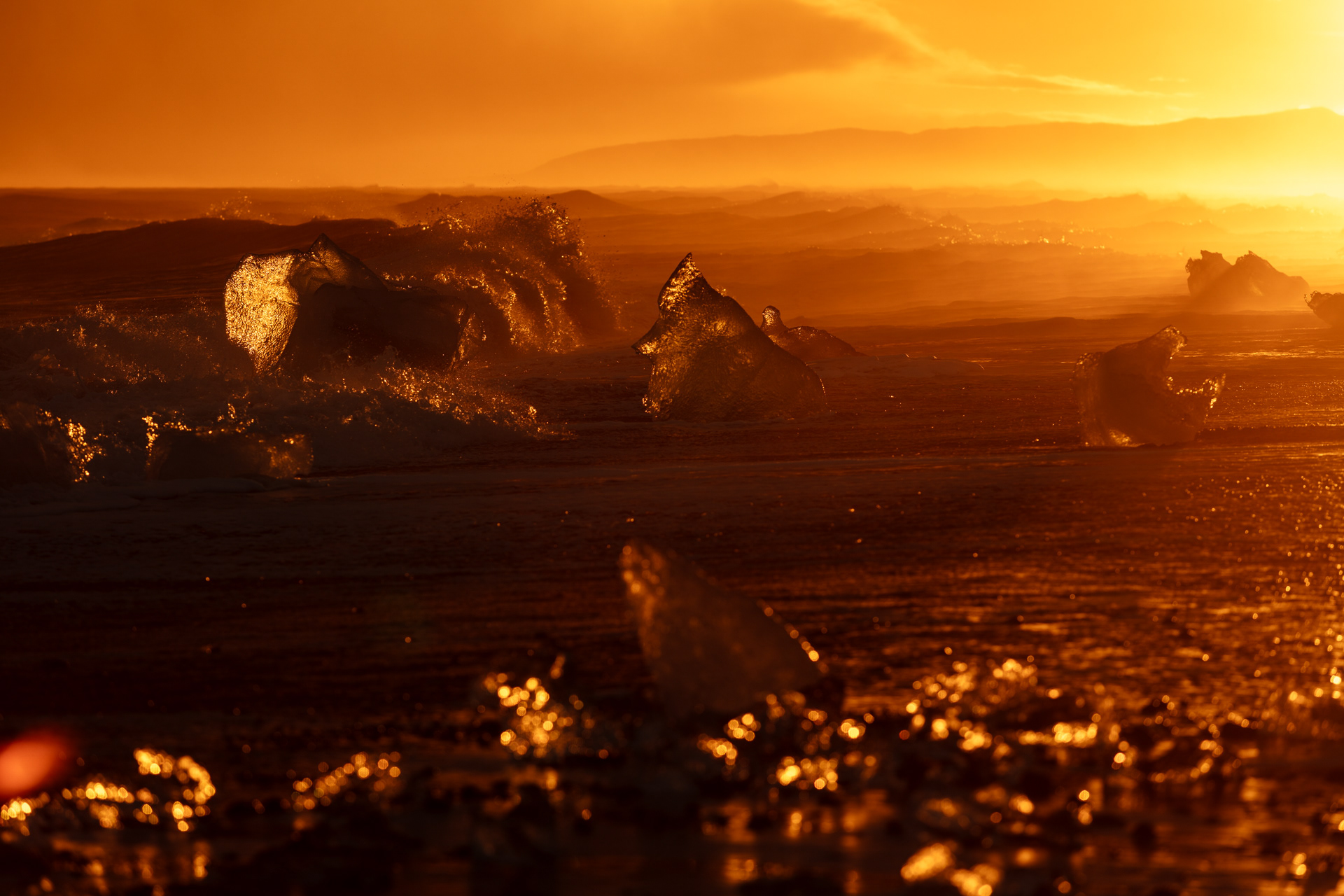 Praia do Diamante, Islândia