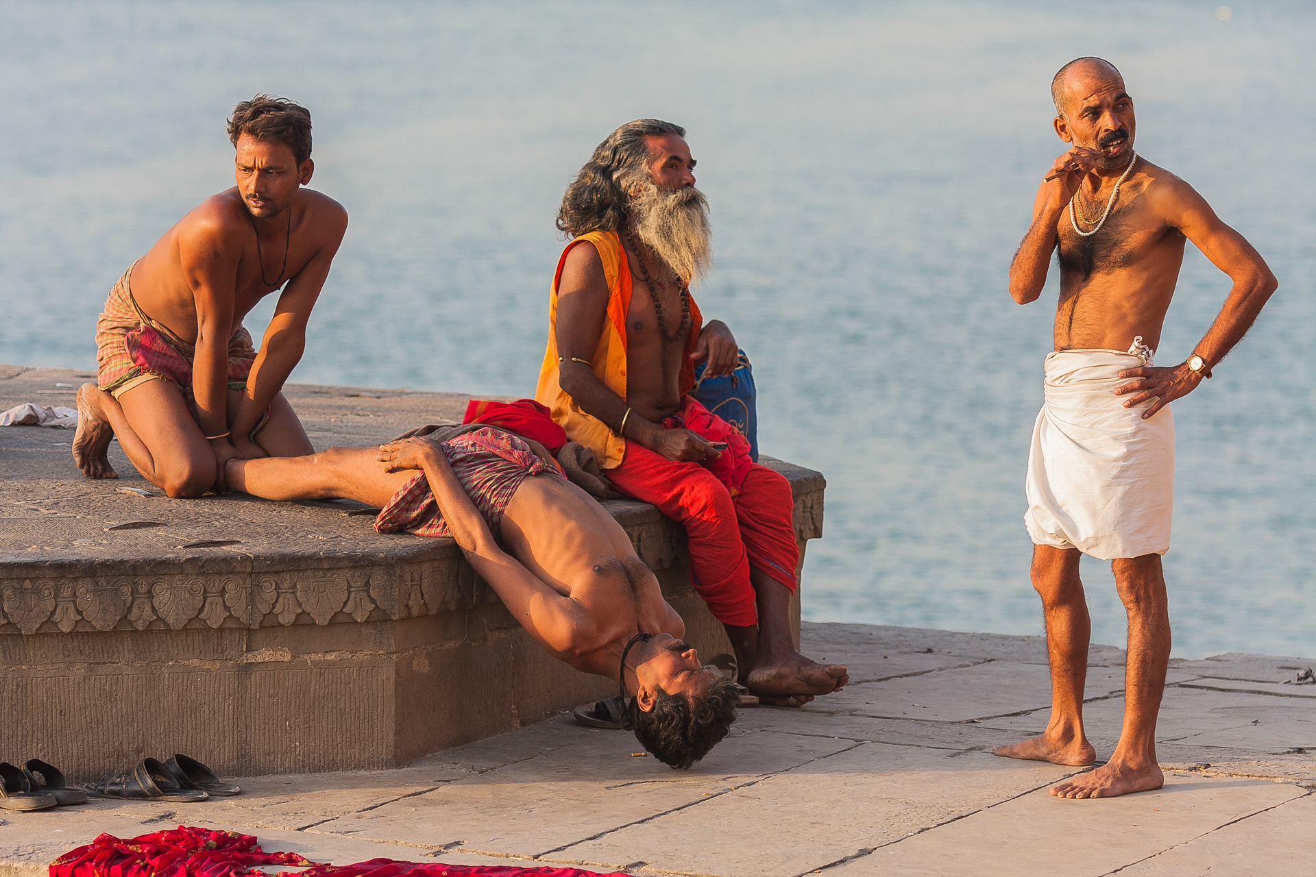 Yoga lounge, Varanasi, Índia