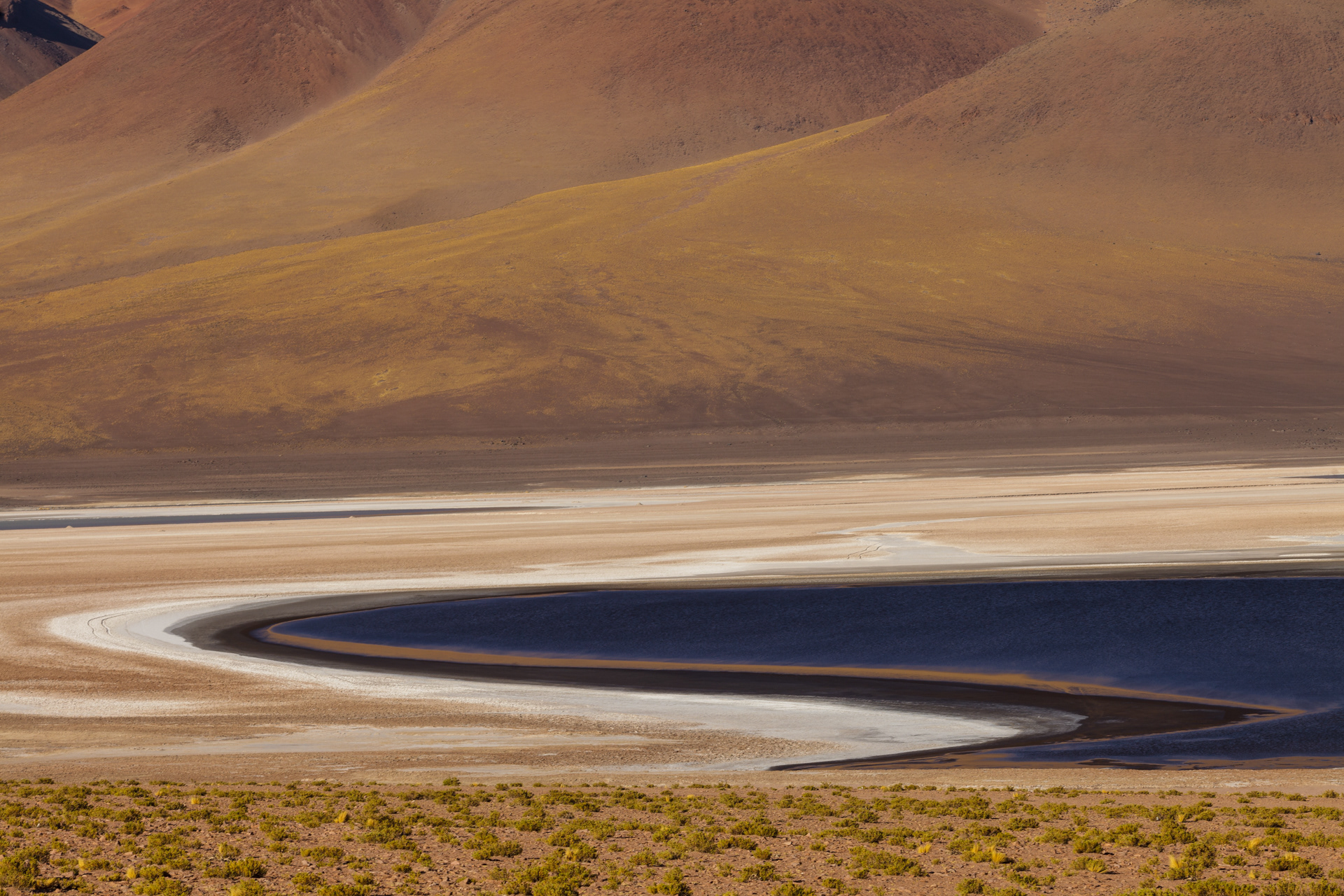 Curva azul, Atacama, Chile