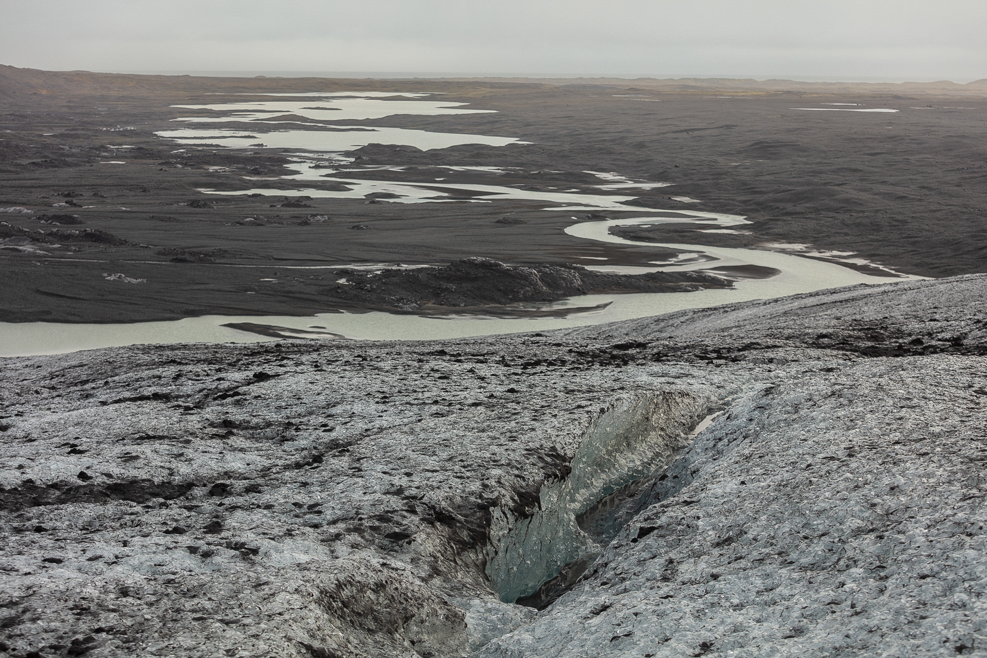 O glaciar não chega mais no mar, Islândia