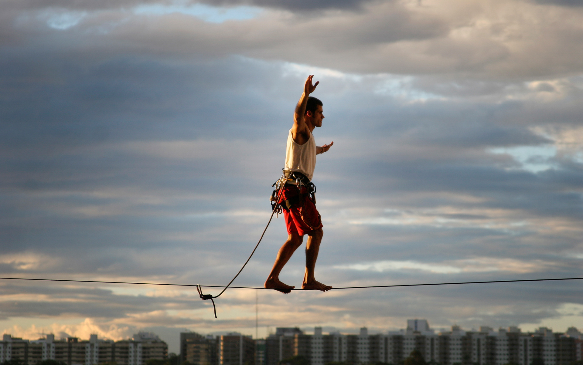 Urban slackline, Brasil