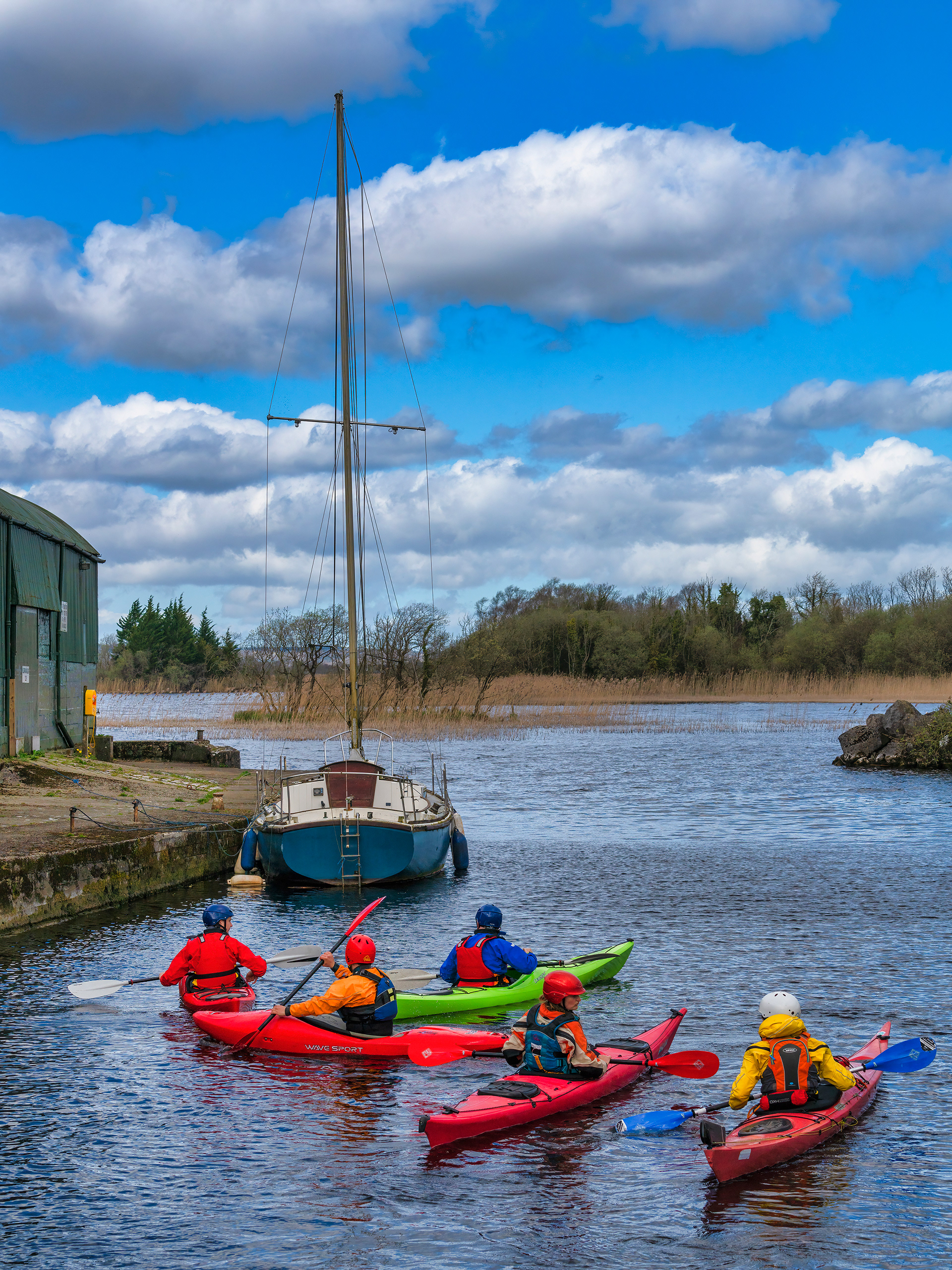 Kayakers, Lough Derg