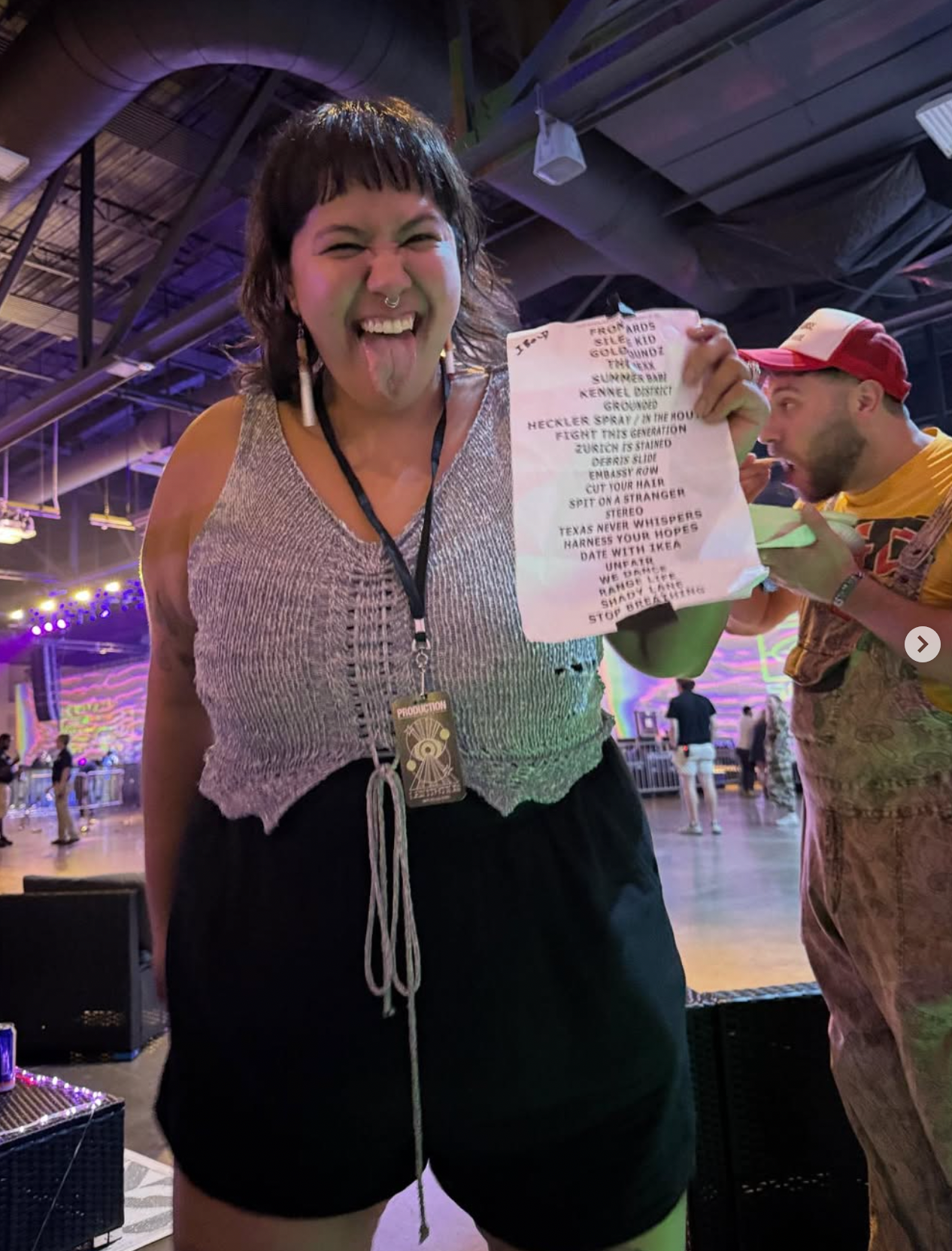 After hours at the barricade, I got the setlist 