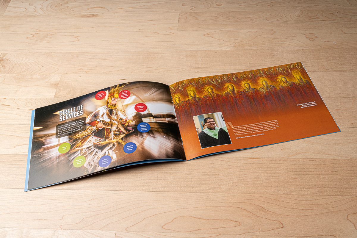 First Nations Viewbook design and campaign development for Lethbridge College.