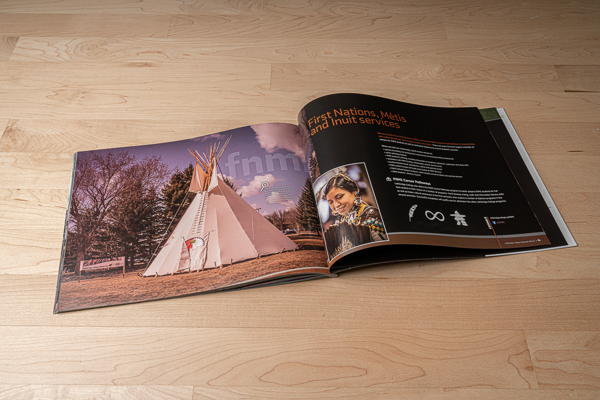 Viewbook photography, layout and design for Lethbridge College.
