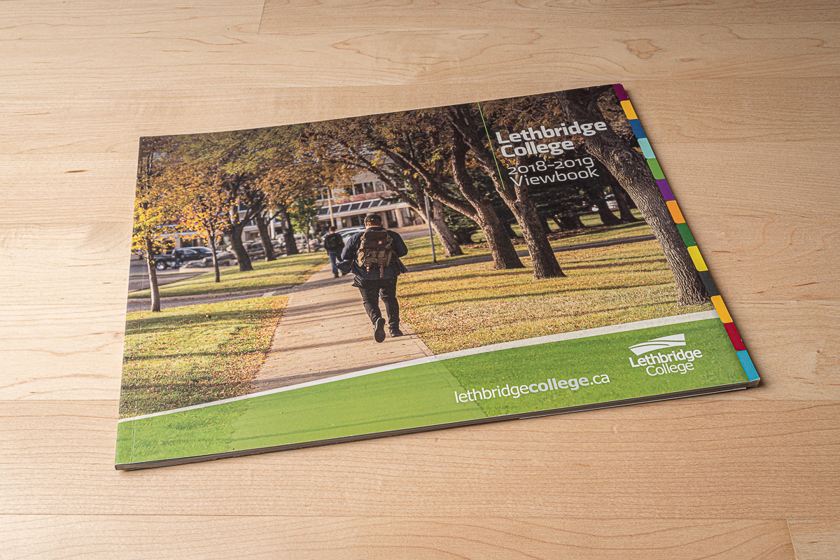 Viewbook photography, layout and design for Lethbridge College.