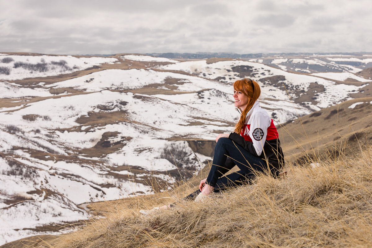 Marianne Leeson, Olympic alpine snowboarder, for Lethbridge College.