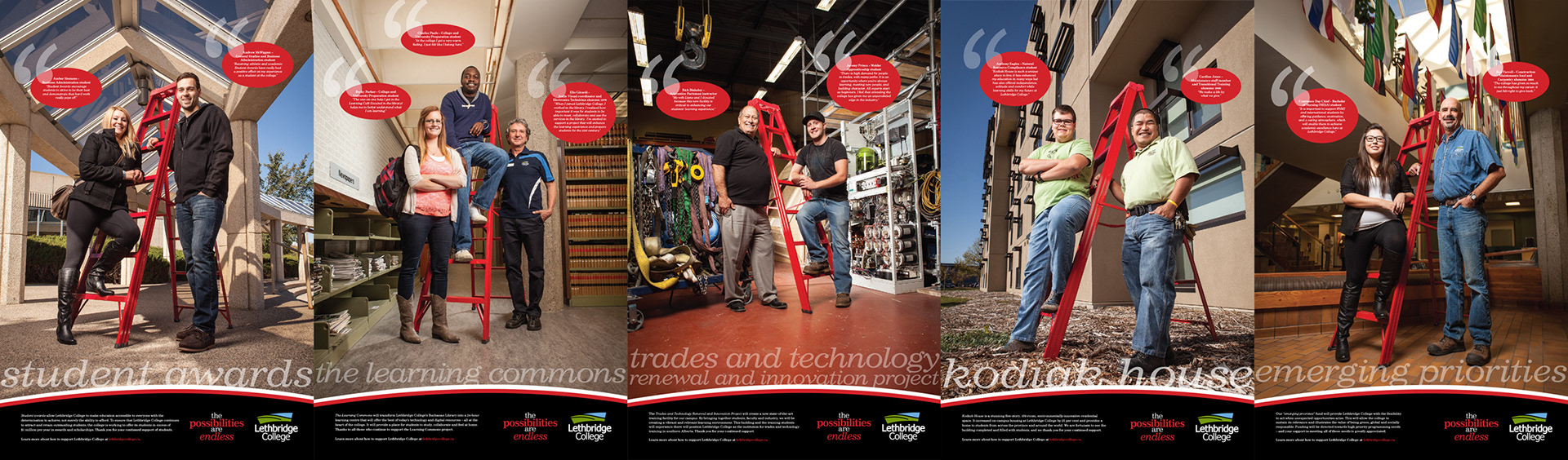 Fundraising poster photography and design for Lethbridge College.