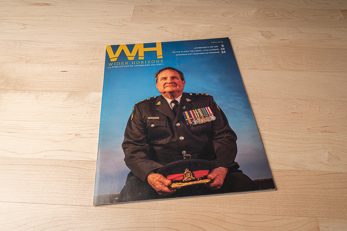Cover of Wider Horizons magazine, Lethbridge College.