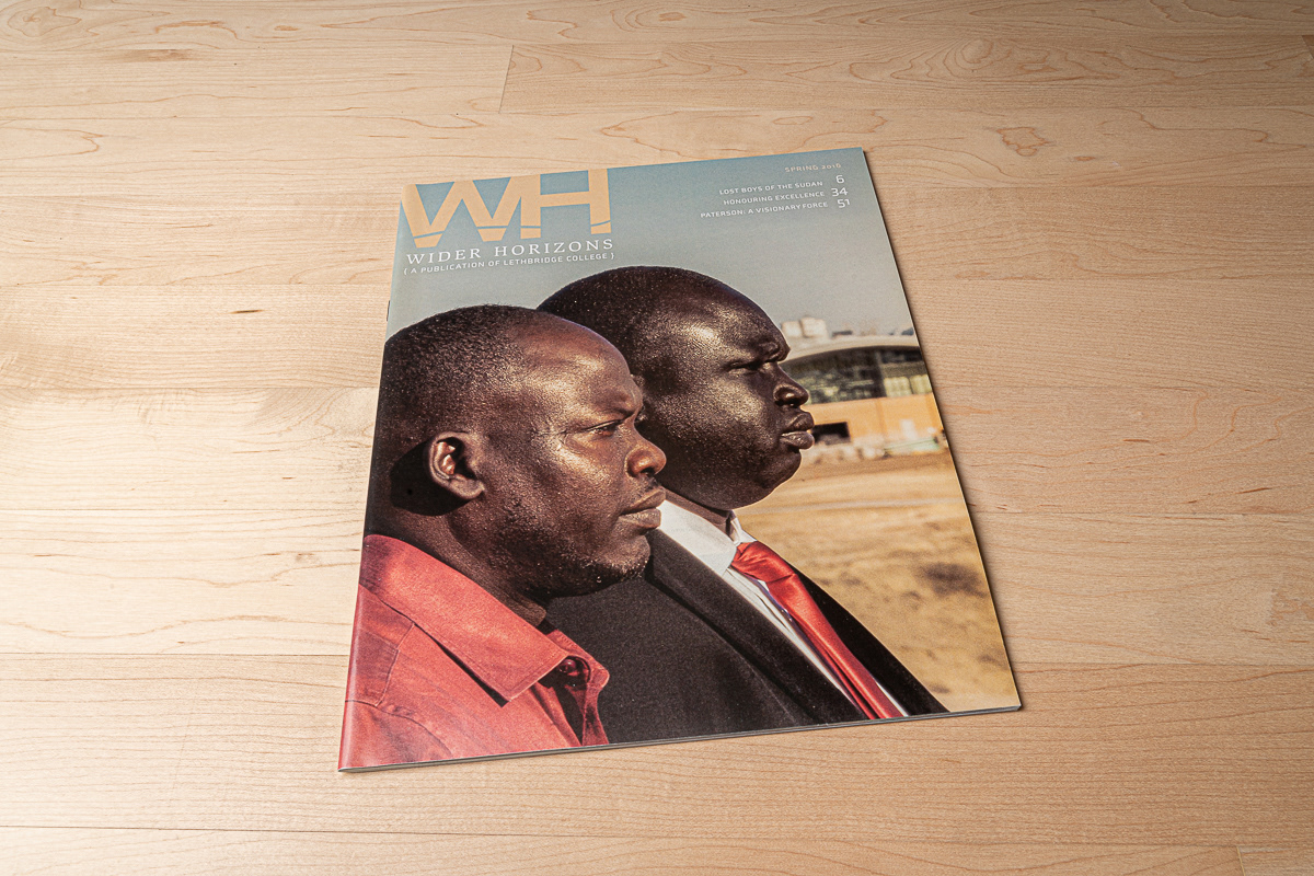 Cover of Wider Horizons magazine, Lethbridge College.