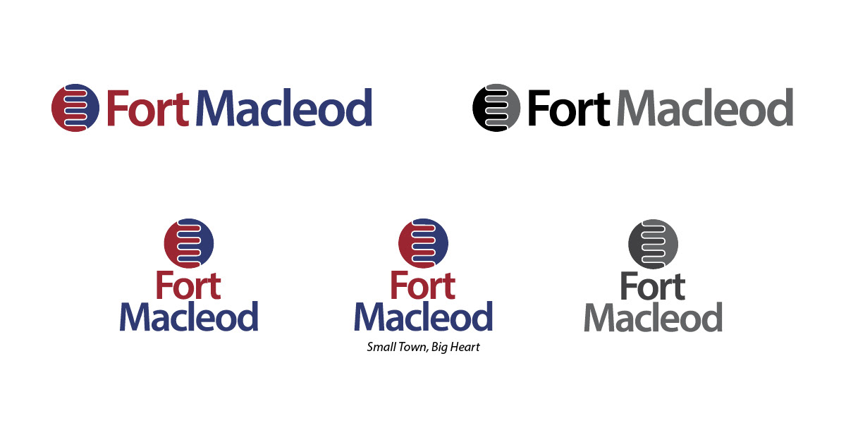 Logo design concept for the town of Fort Macleod.