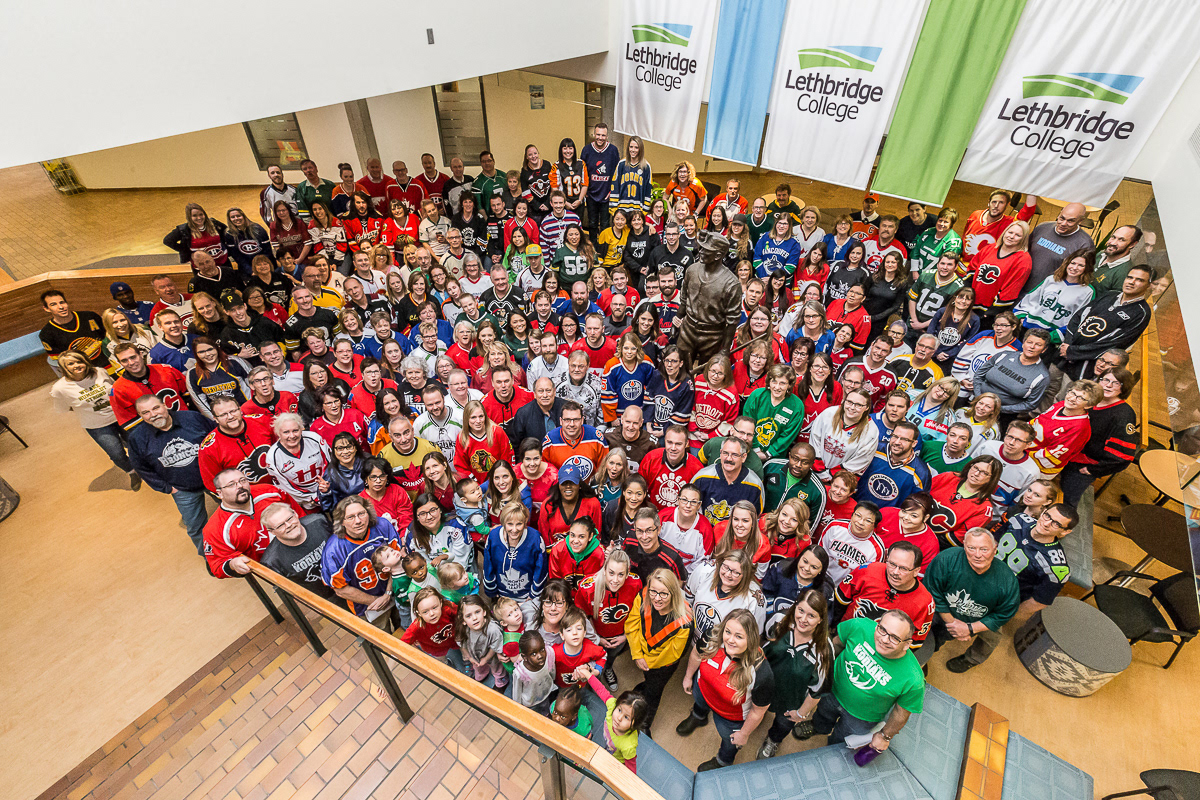 Humboldt Broncos memorial staff photo for Lethbridge College.
