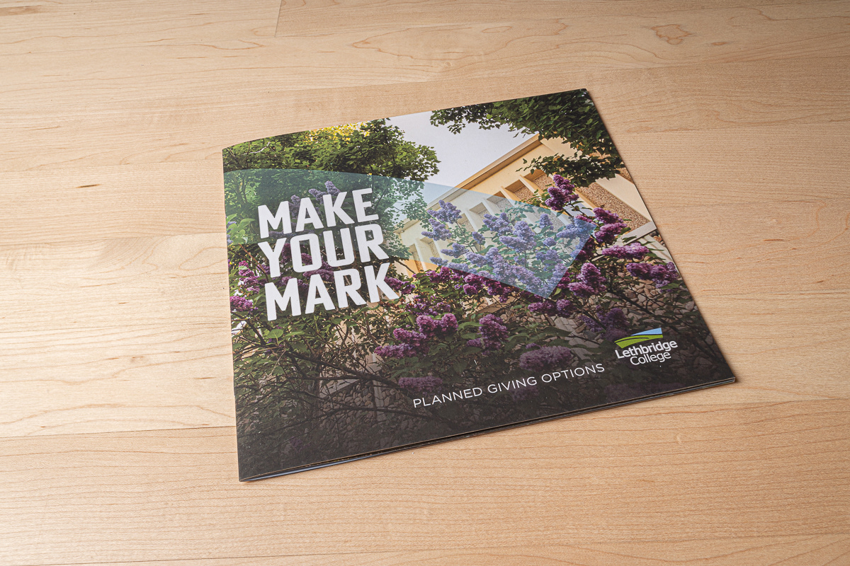 Fundraising booklet photography and design for Lethbridge College.