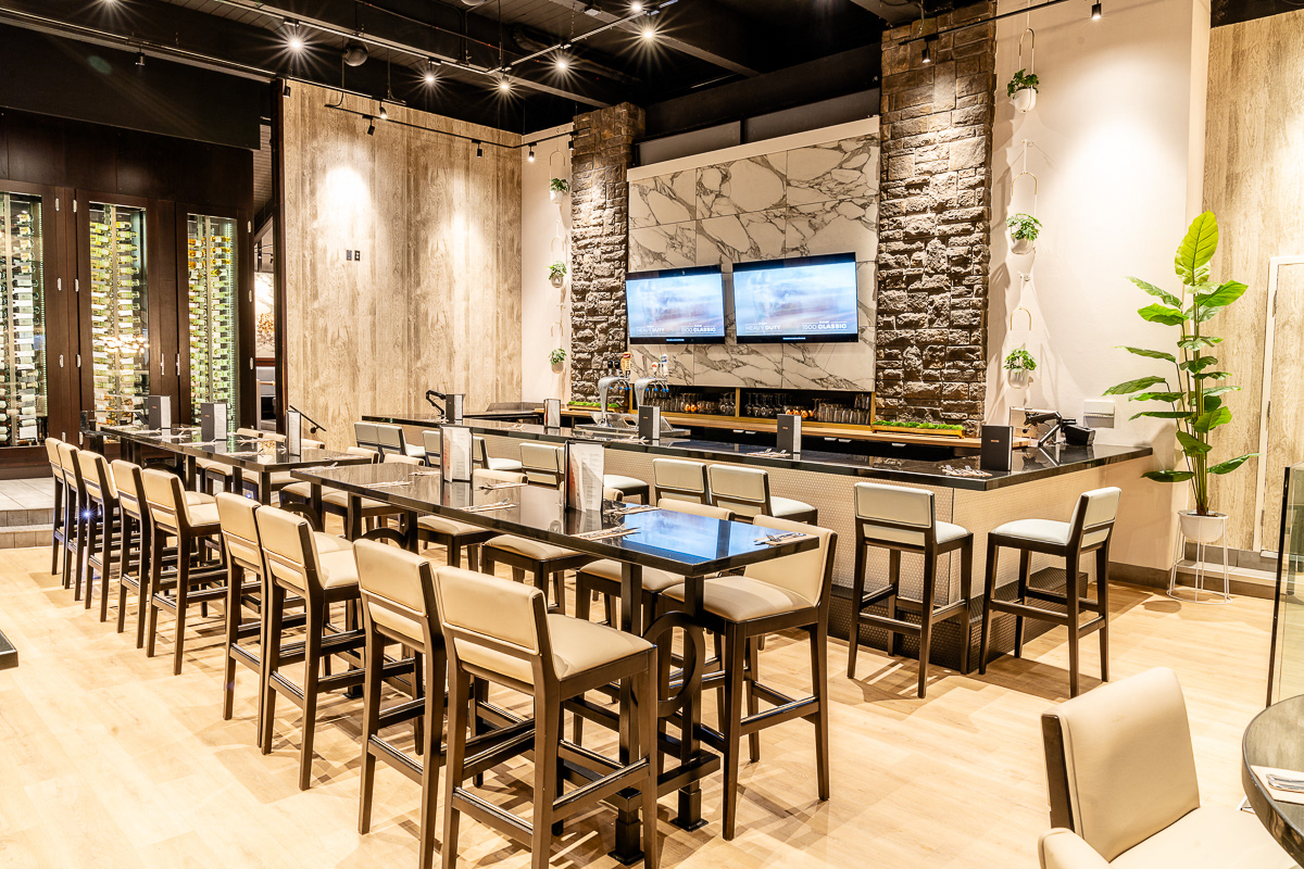 Interior renovations for Moxies restaurant.