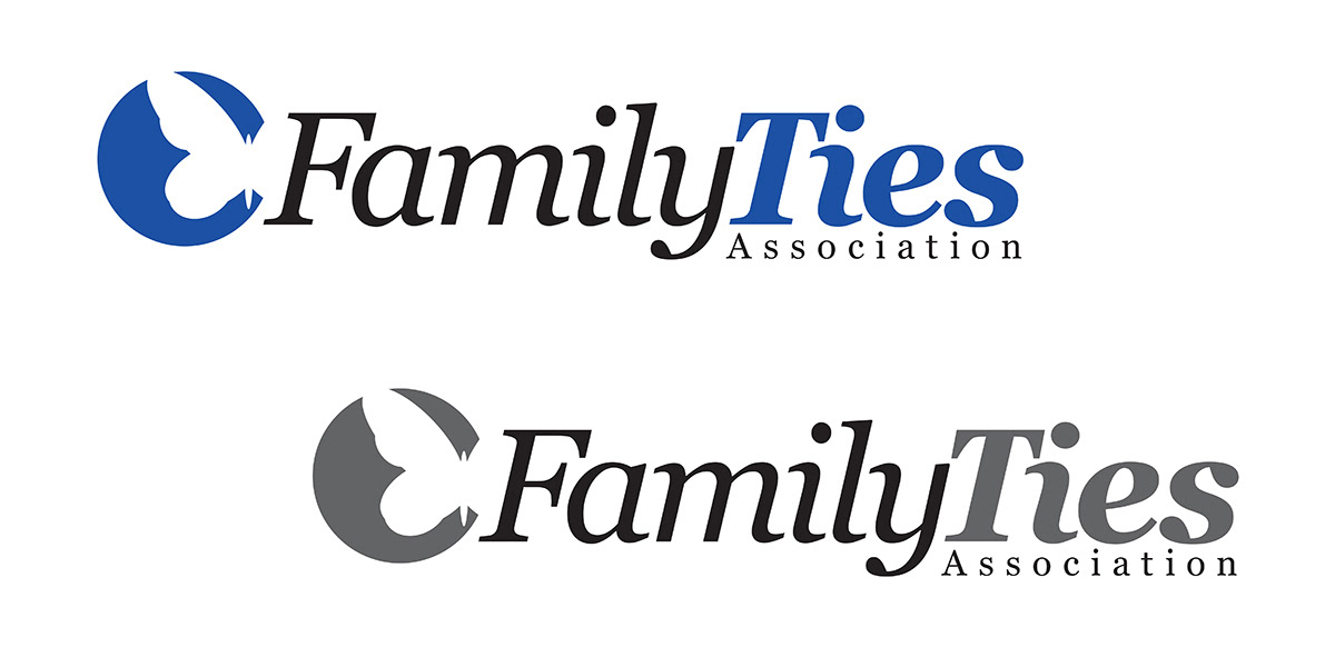Logo design for Family Ties Association.