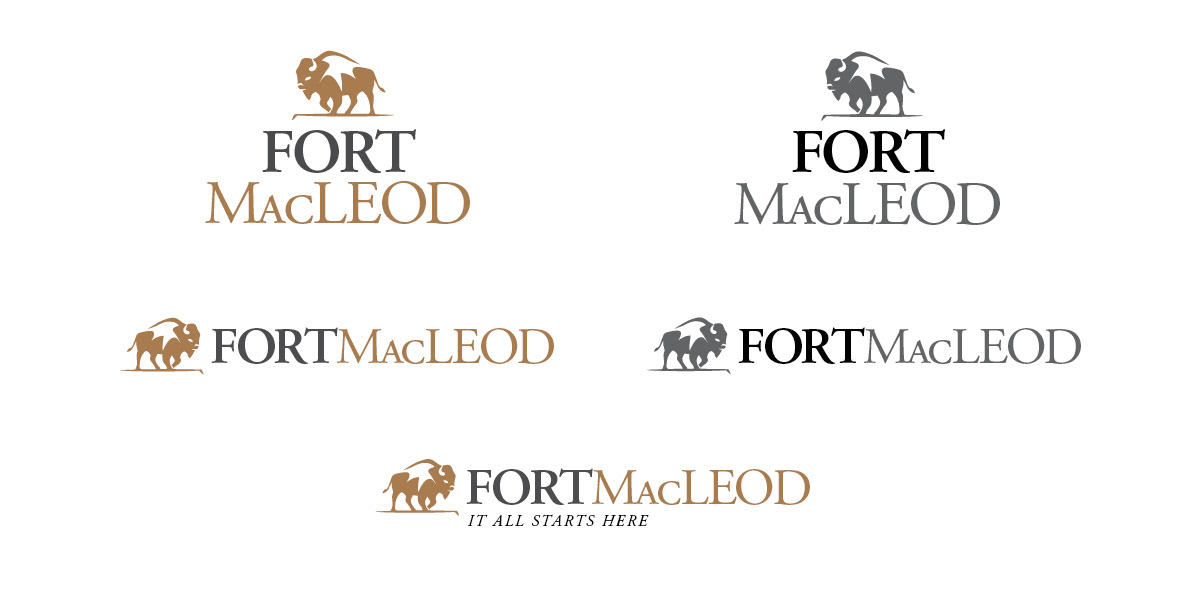 Logo design concept for the town of Fort Macleod.