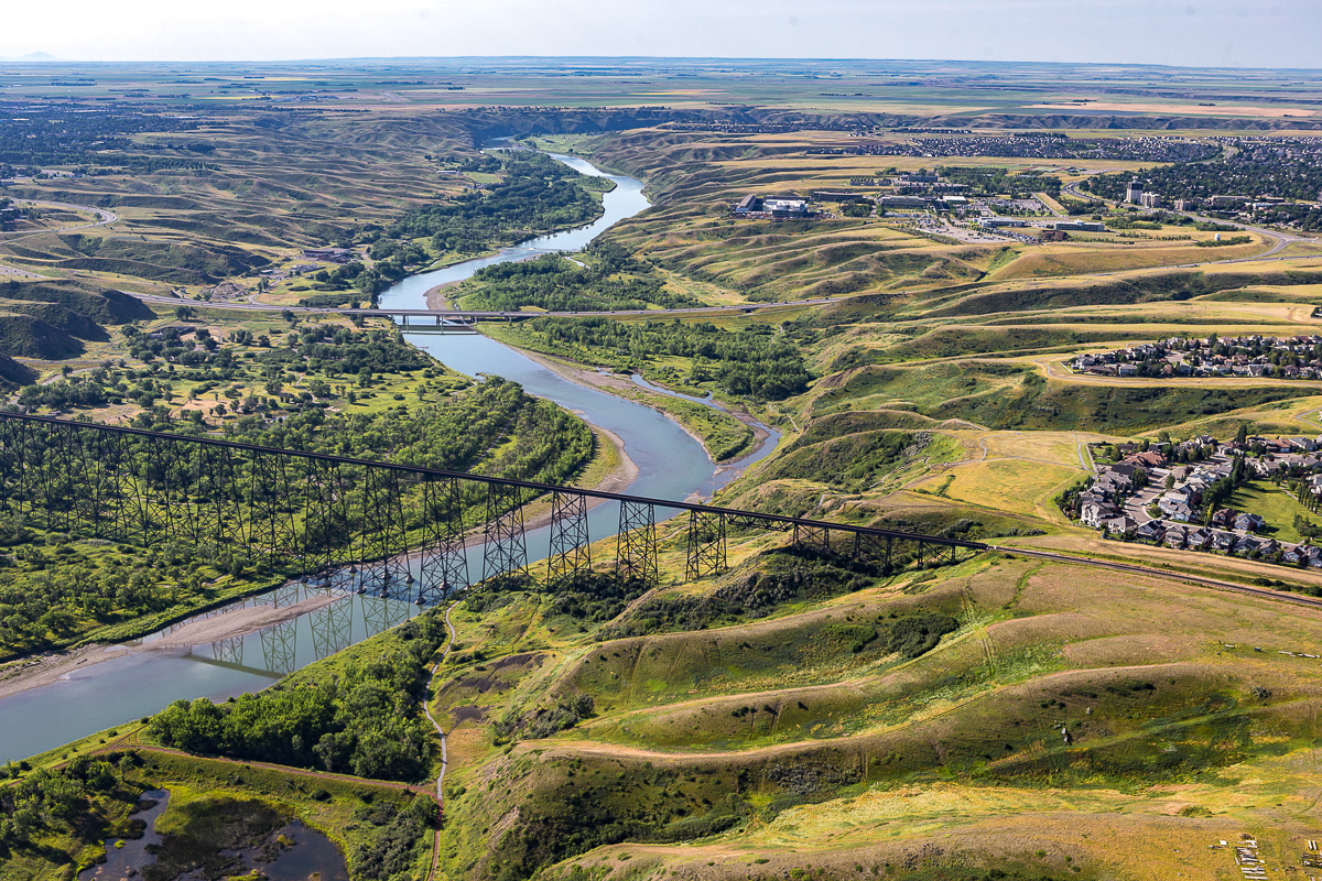 Aerial photo for Lethbridge College.