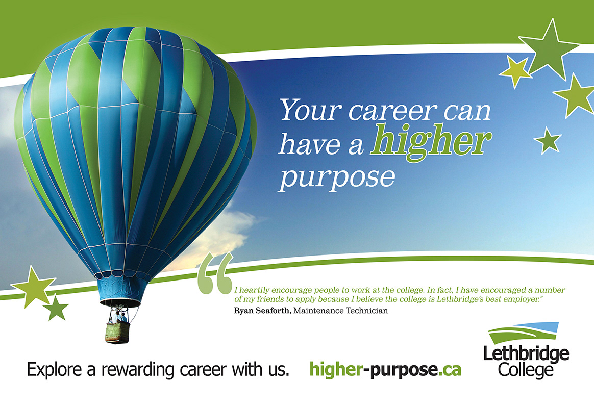 Human Resources banner design for Lethbridge College.