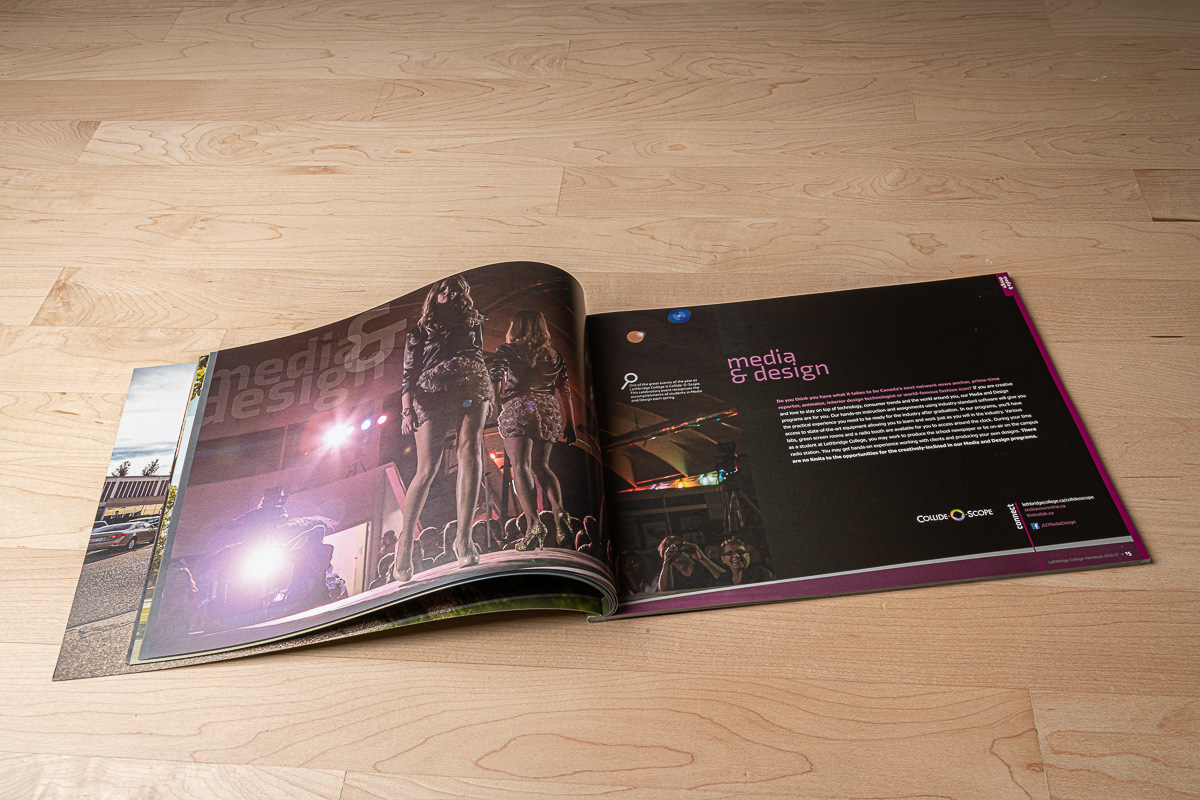 Viewbook photography, layout and design for Lethbridge College.