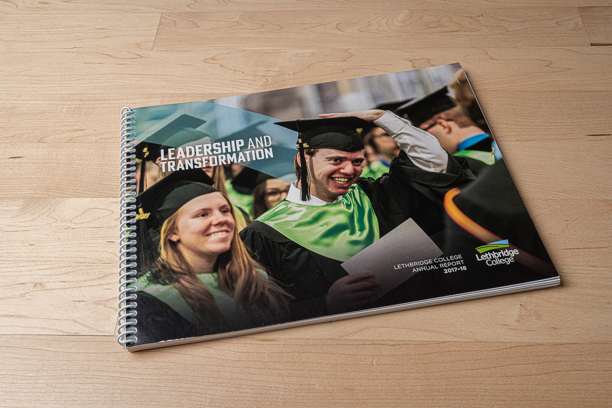 Annual Report design for Lethbridge College.