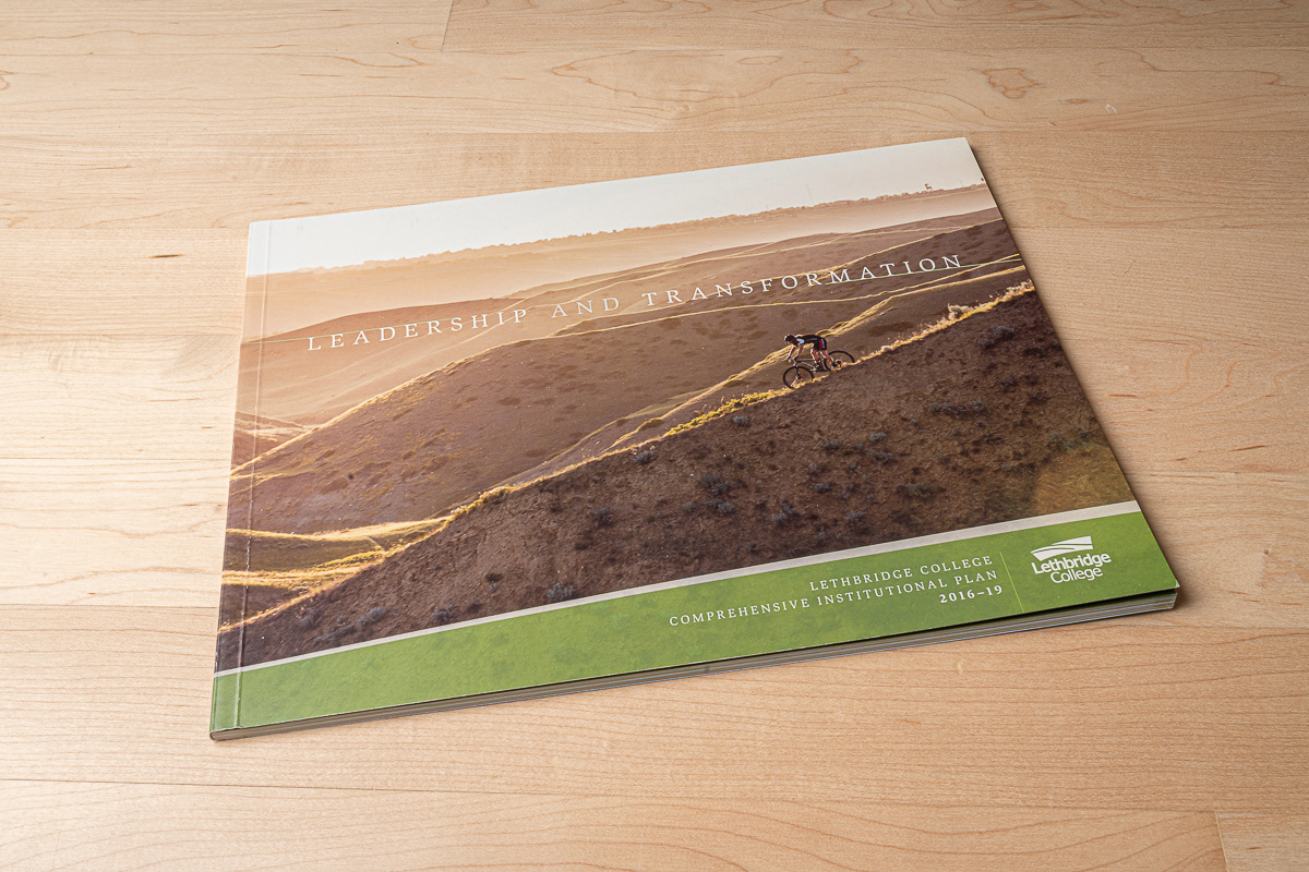 Institutional Plan photography, layout and design for Lethbridge College.
