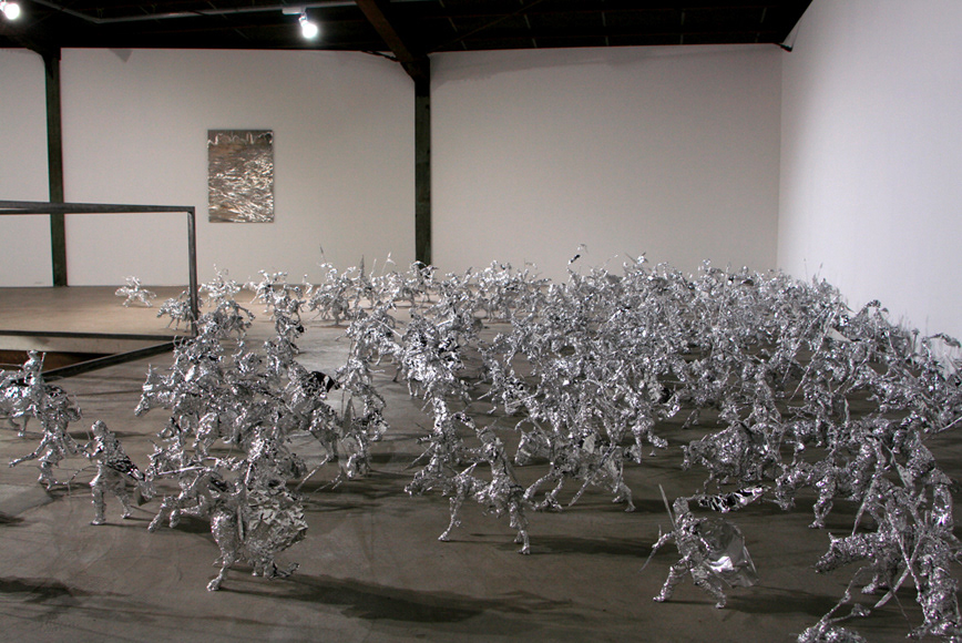 Title: The indignant Year:2009, Material:Kitchen Aluminum foil