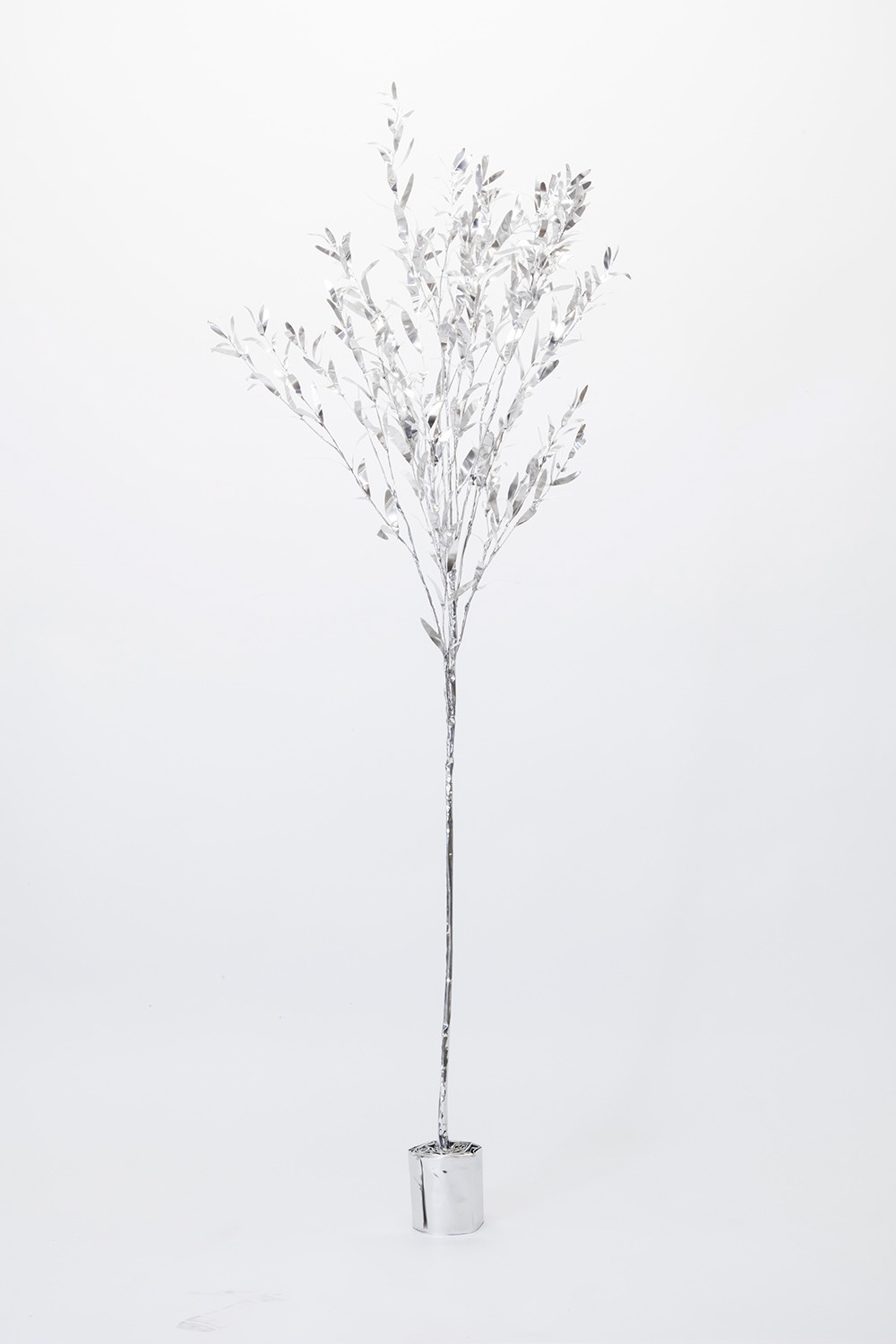 TITLE:  The Aluminium Garden -Structural Studies of Plant- Young Olive MATERIAL: Aluminium foil 0.2mm Photo by Shinya Kigure