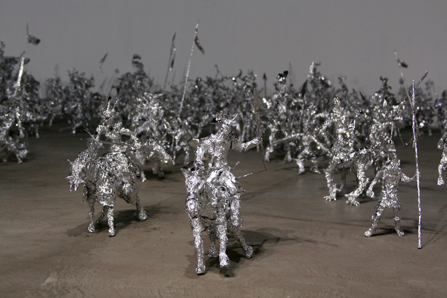 Title: The indignant Year:2009, Material:Kitchen Aluminum foil