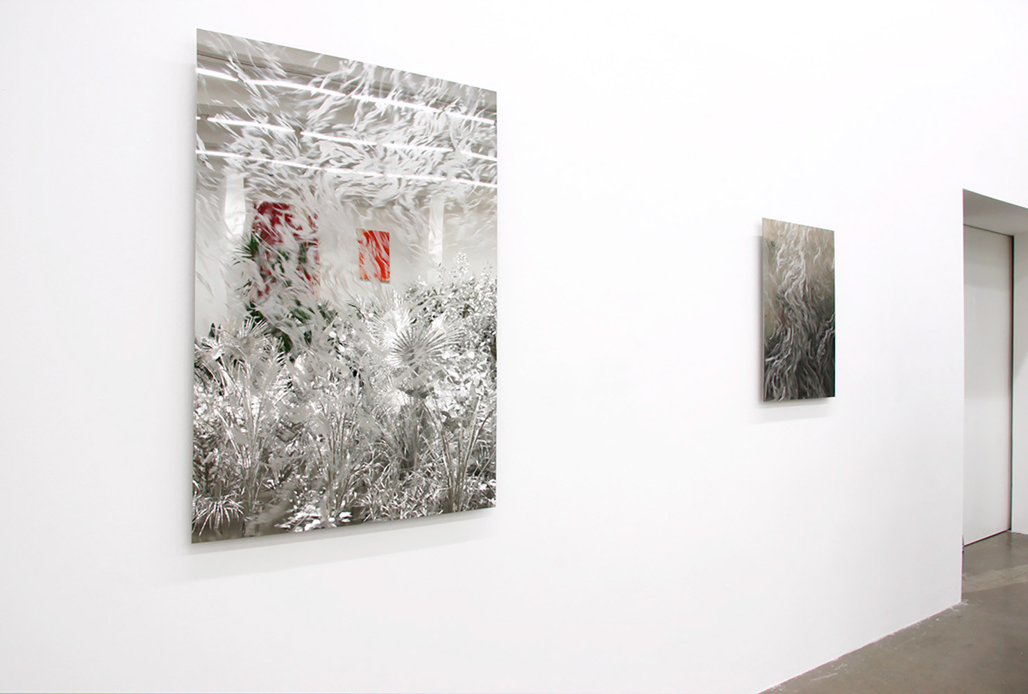 Title:The aluminum garden -structural studies of plants-, Year : 2015-2016, Material : Aluminum foil 0.2mm