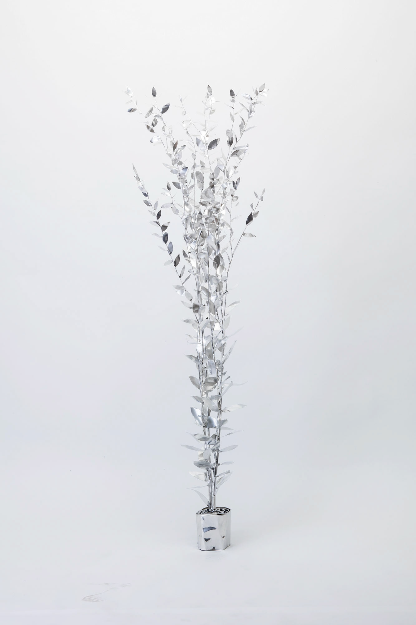 TITLE:   The Aluminium Garden -Structural Studies of Plant- Young Tree MATERIAL: Aluminium foil 0.2mm Photo by Shinya Kigure 