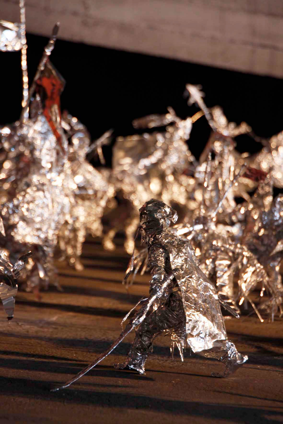 Title: The indignant #2 Year:2011, Material:Kitchen Aluminum foil