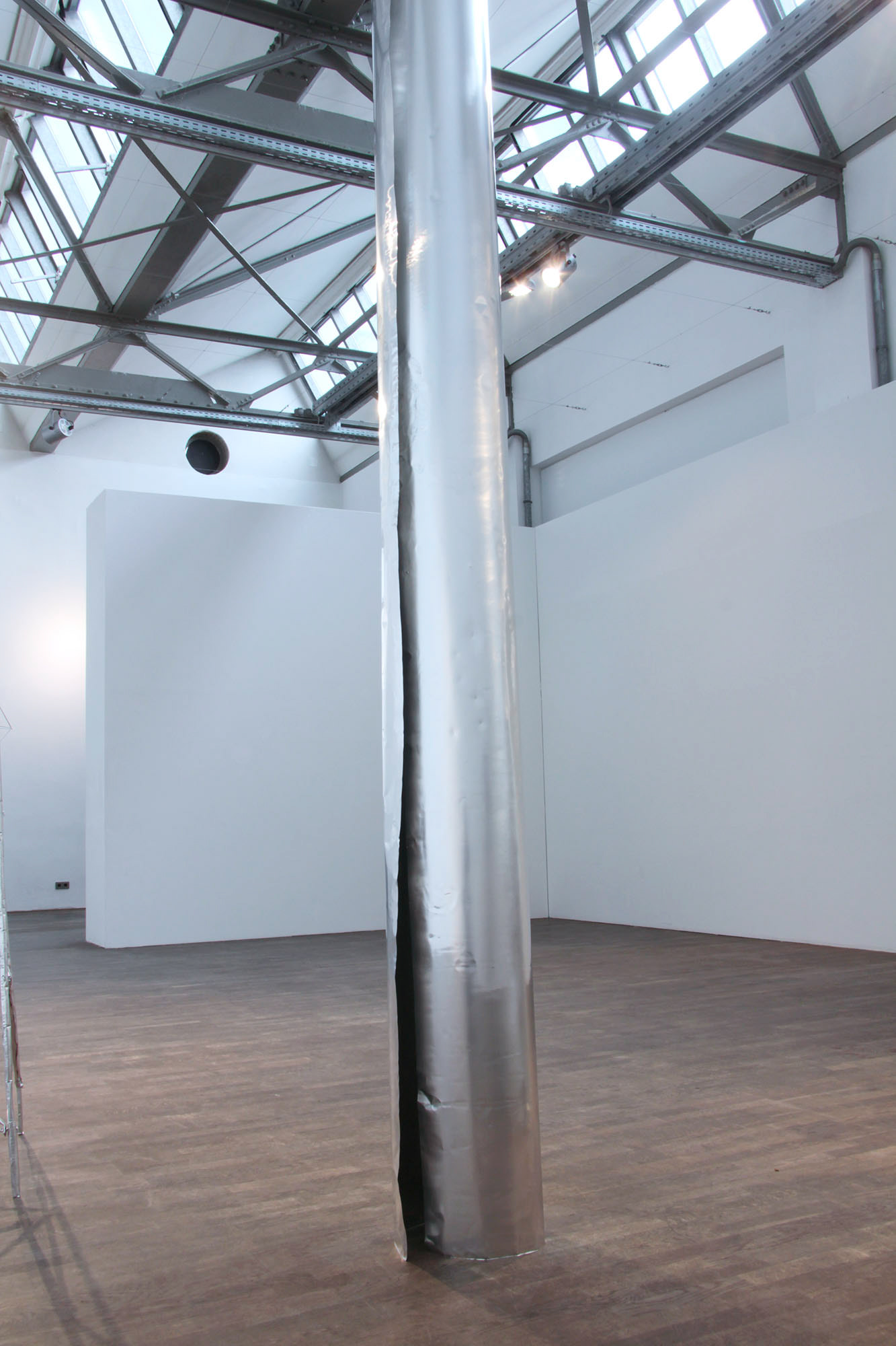 “Structural Studies” Post to Learn Against, Year: 2012, Material: Aluminium foil 0.2mm