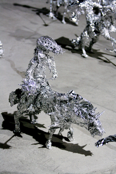 Title: The indignant Year:2009, Material:Kitchen Aluminum foil