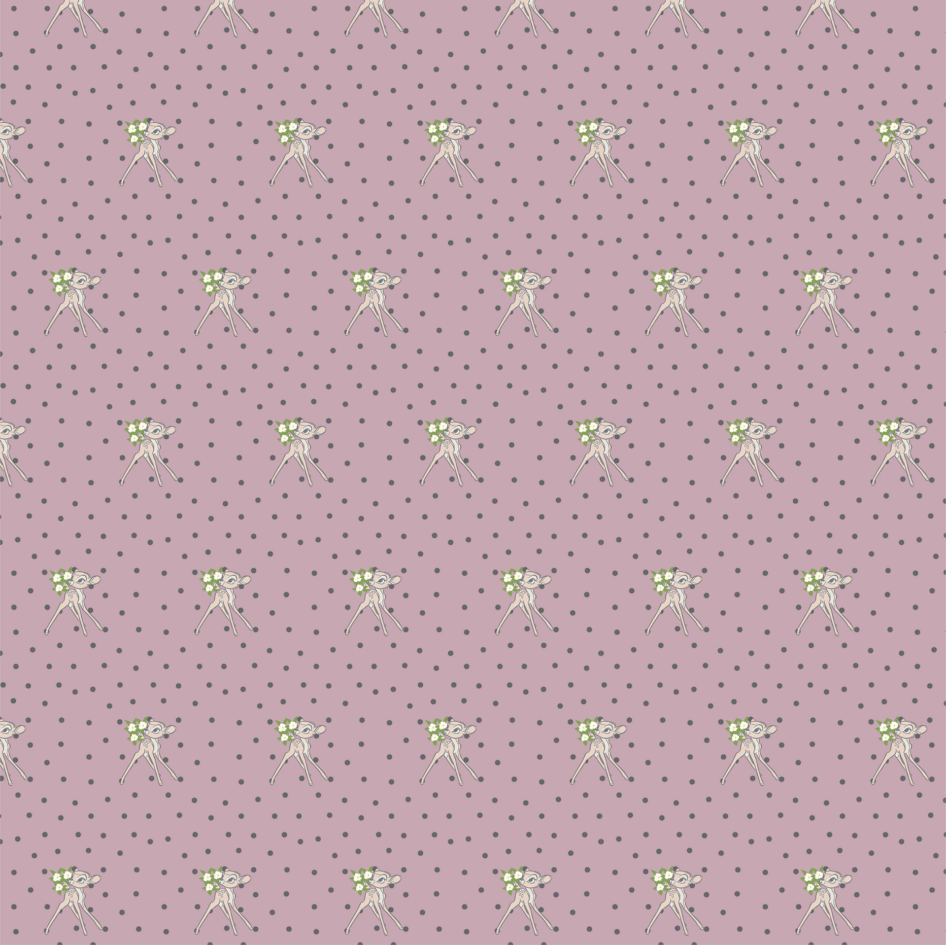 Bambi Vintage Textile Surface Pattern for Simple Modern