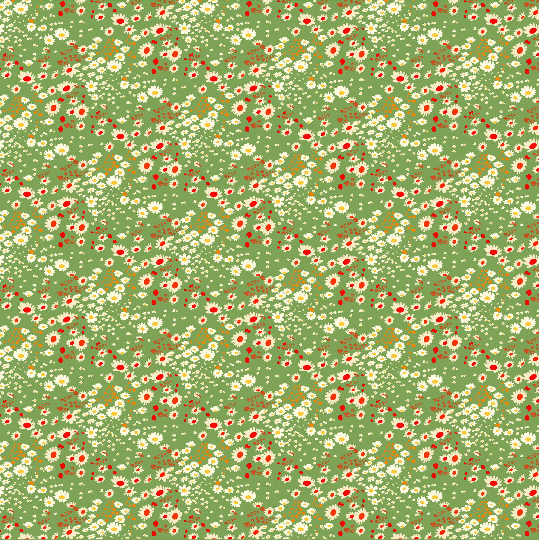 Wildflower Textile Print
