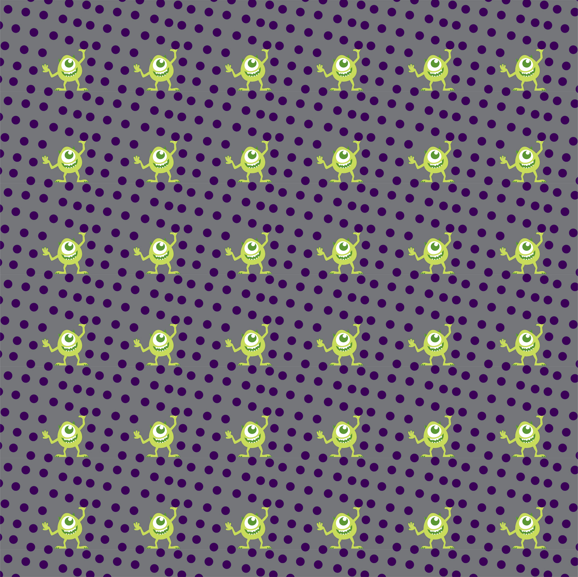 Monsters, Inc. Textile Surface Pattern for Simple Modern
