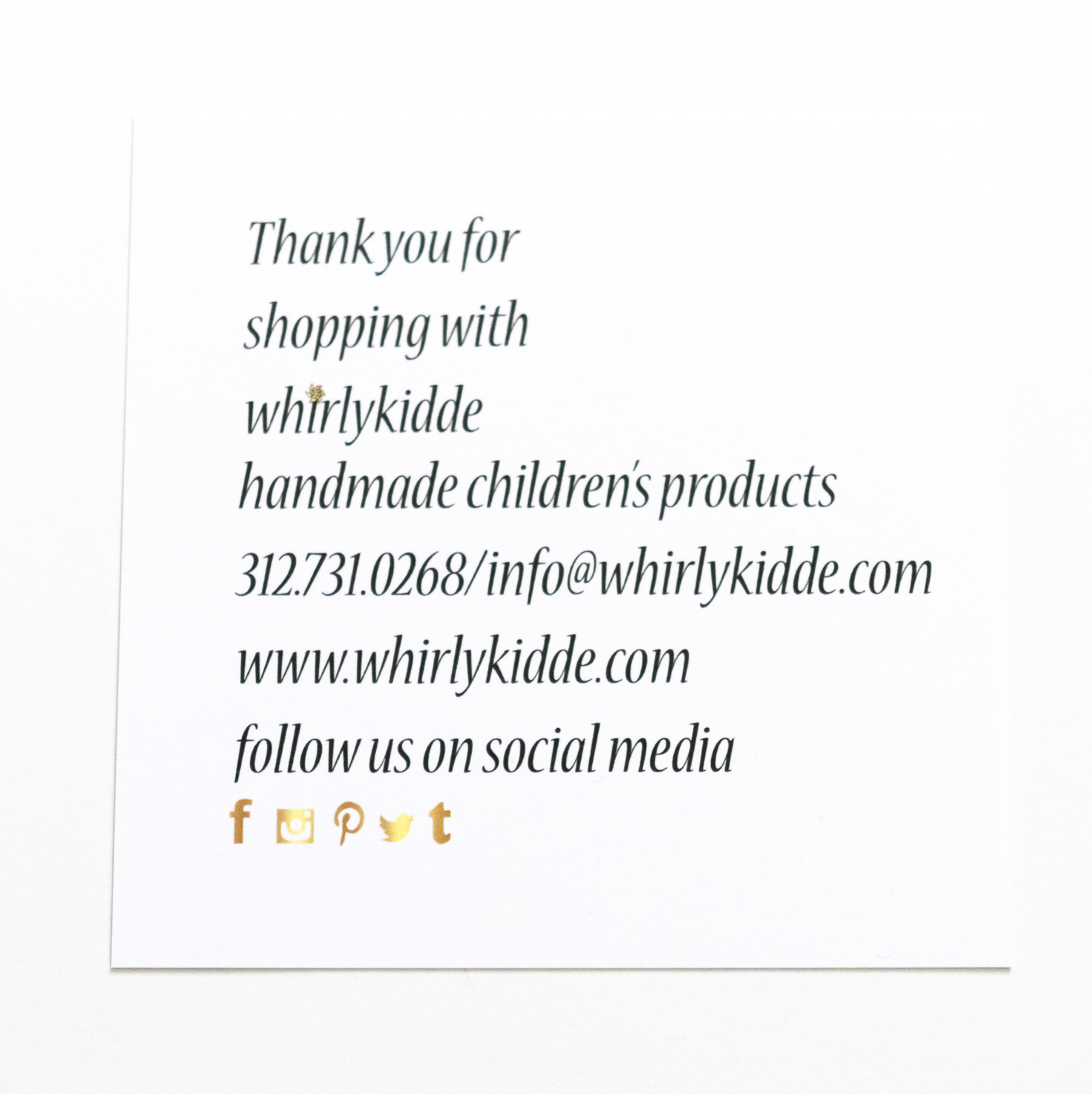 Branded Flyer Thank You Cards