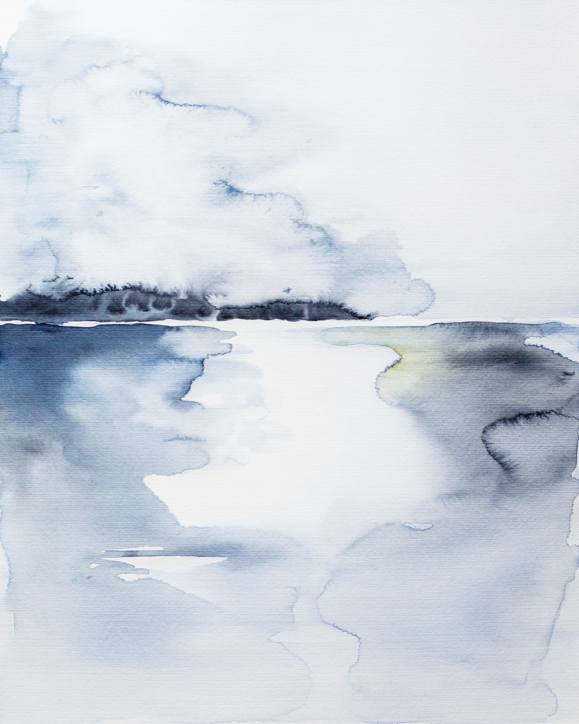 Horizon IV (2022), Aquarelle on paper, 40 x 50 cm