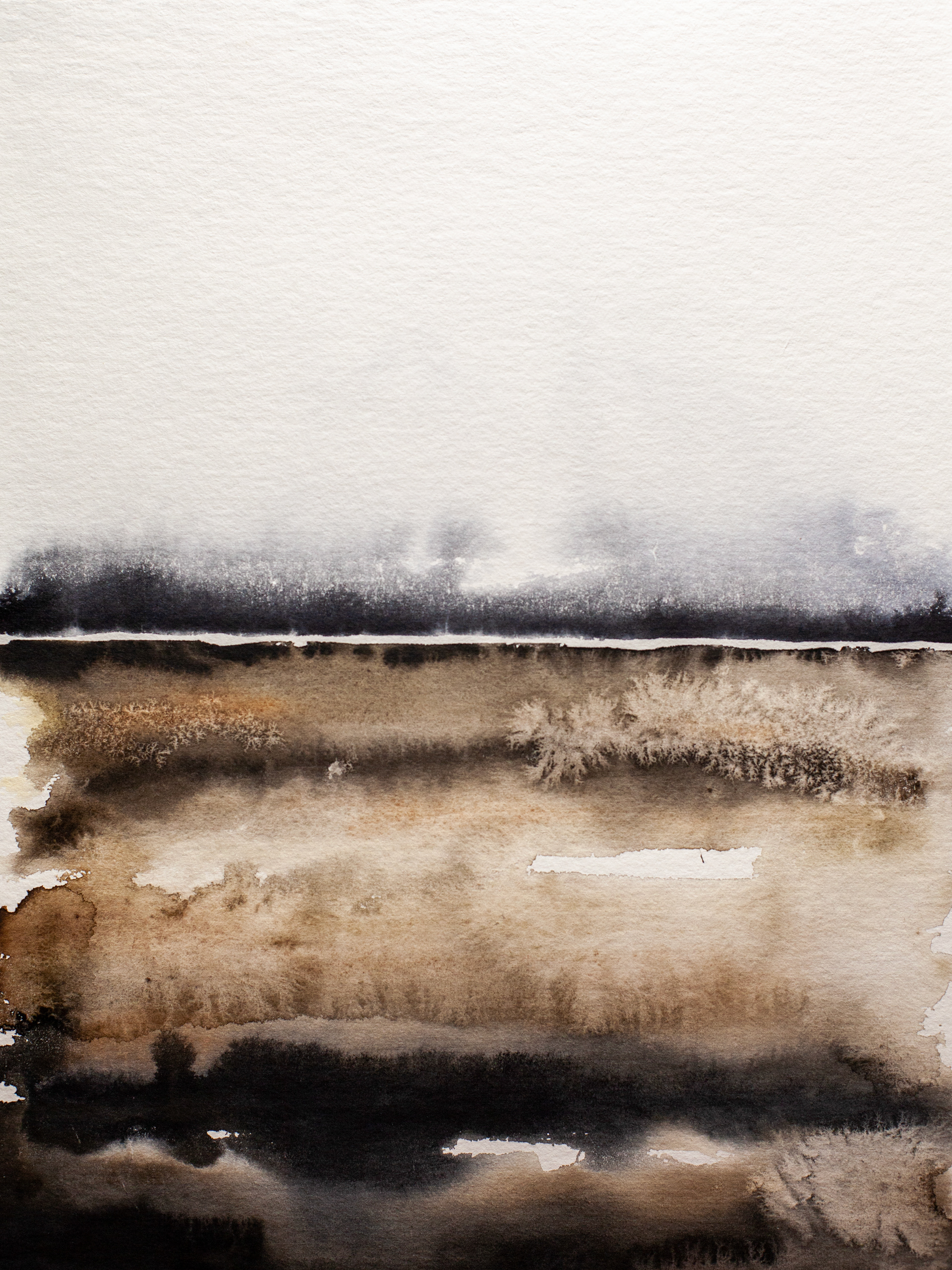 Horizon I (2022), Aquarelle on paper, 30 x 40 cm