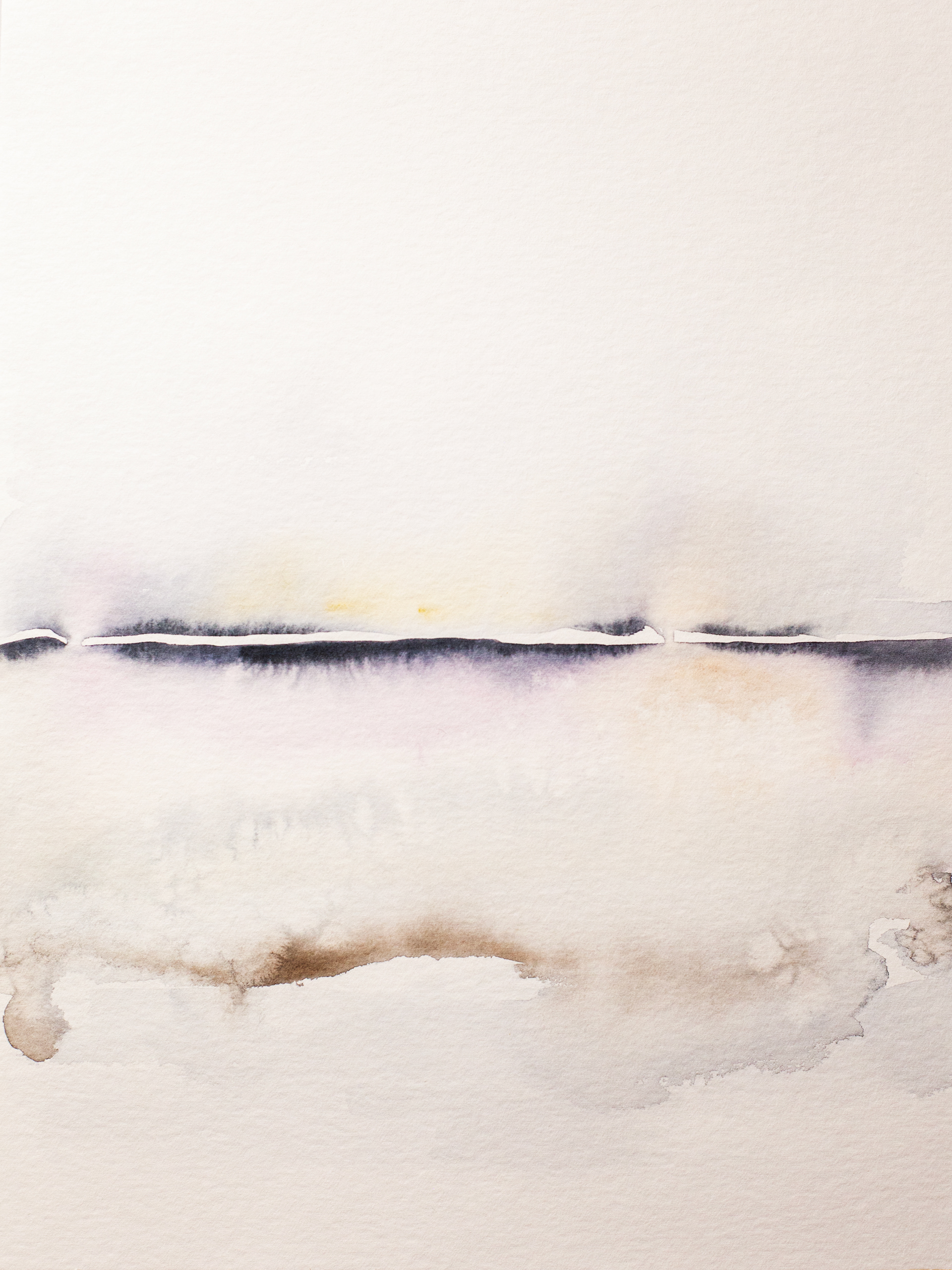 Horizon III (2022), Aquarelle on paper, 30 x 40 cm