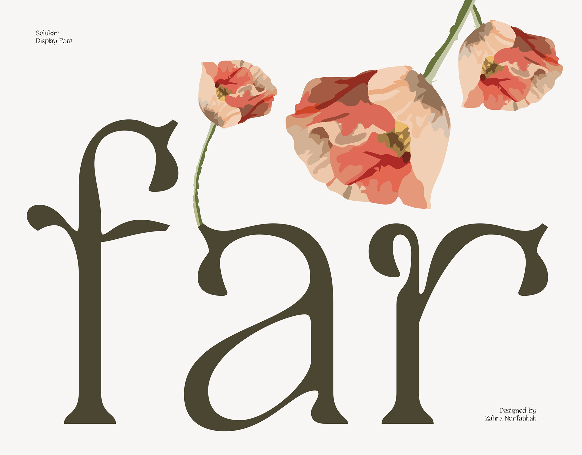 Vintage whimsical display serif font for luxury branding, beauty products, logotype, web design, app, invitations
