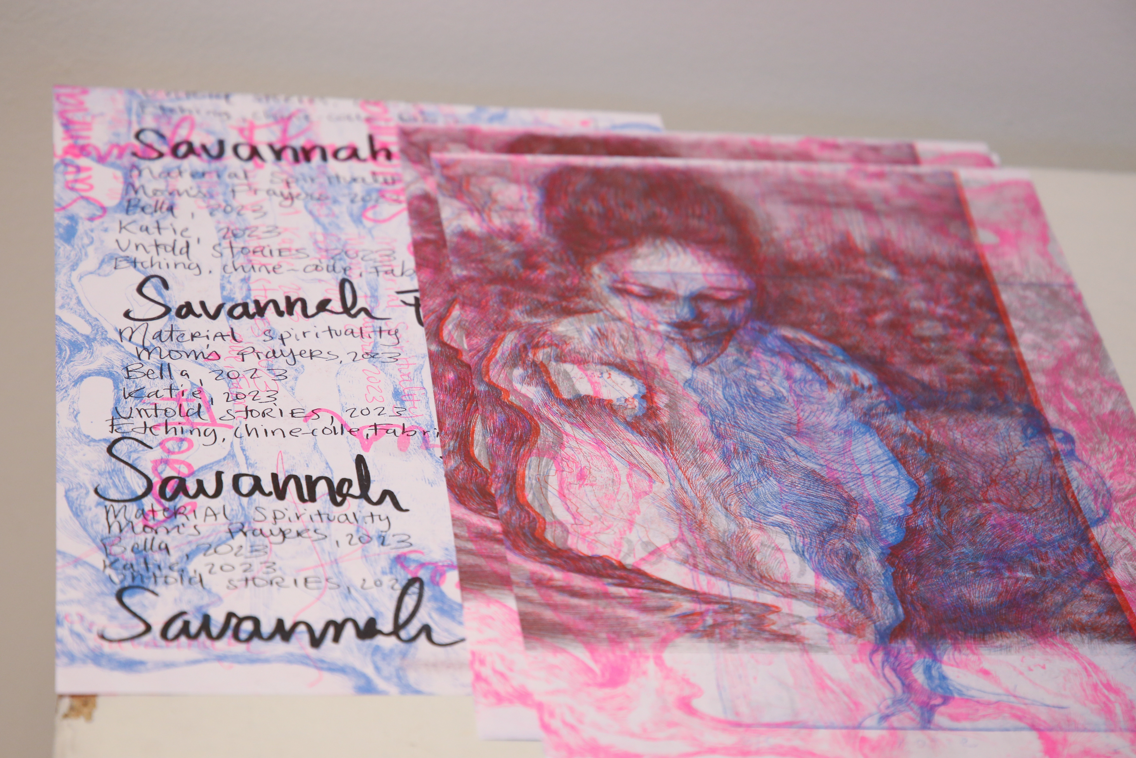 Calling Cards, Risograph, 2023
