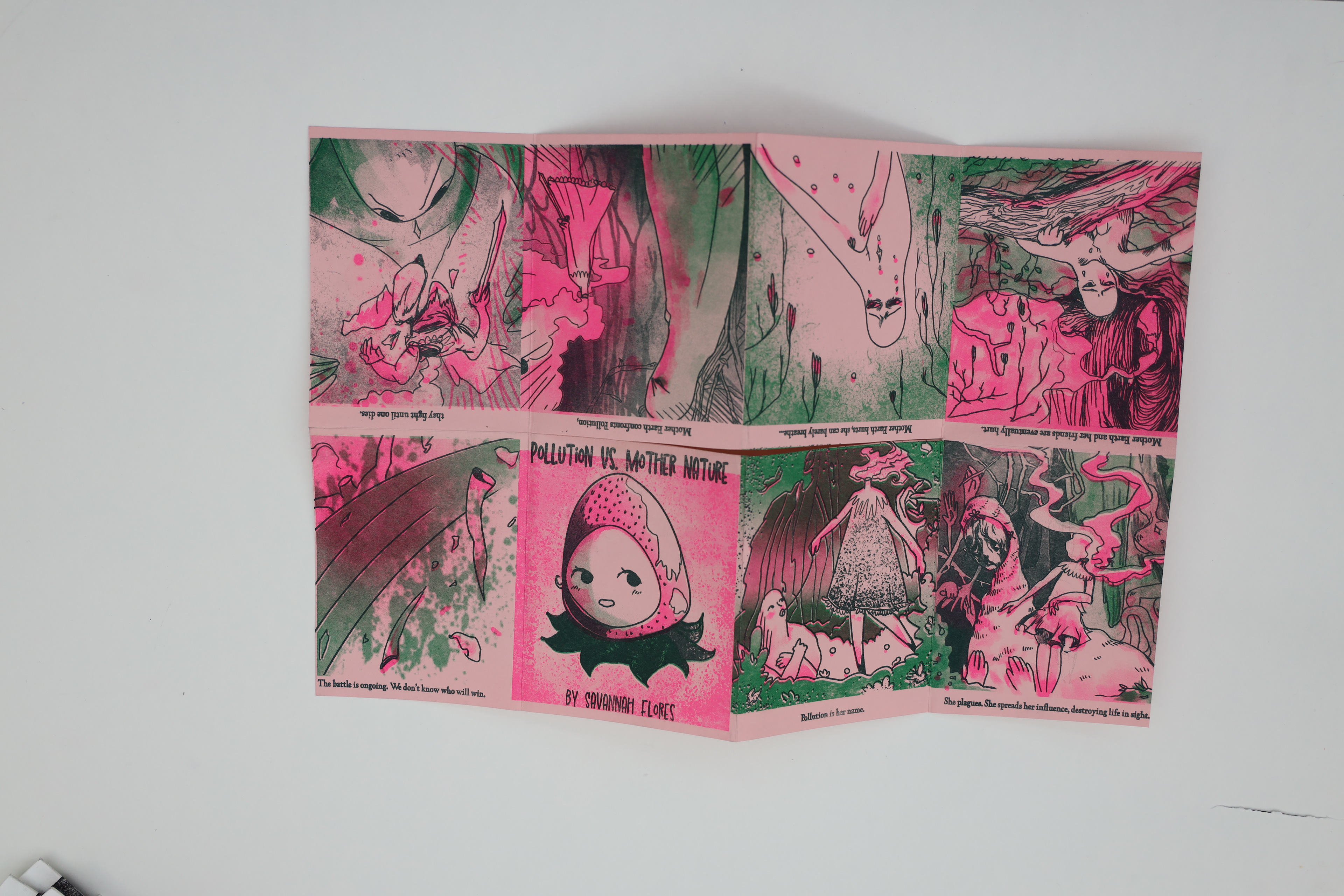 Opened Zine Zoomed Out