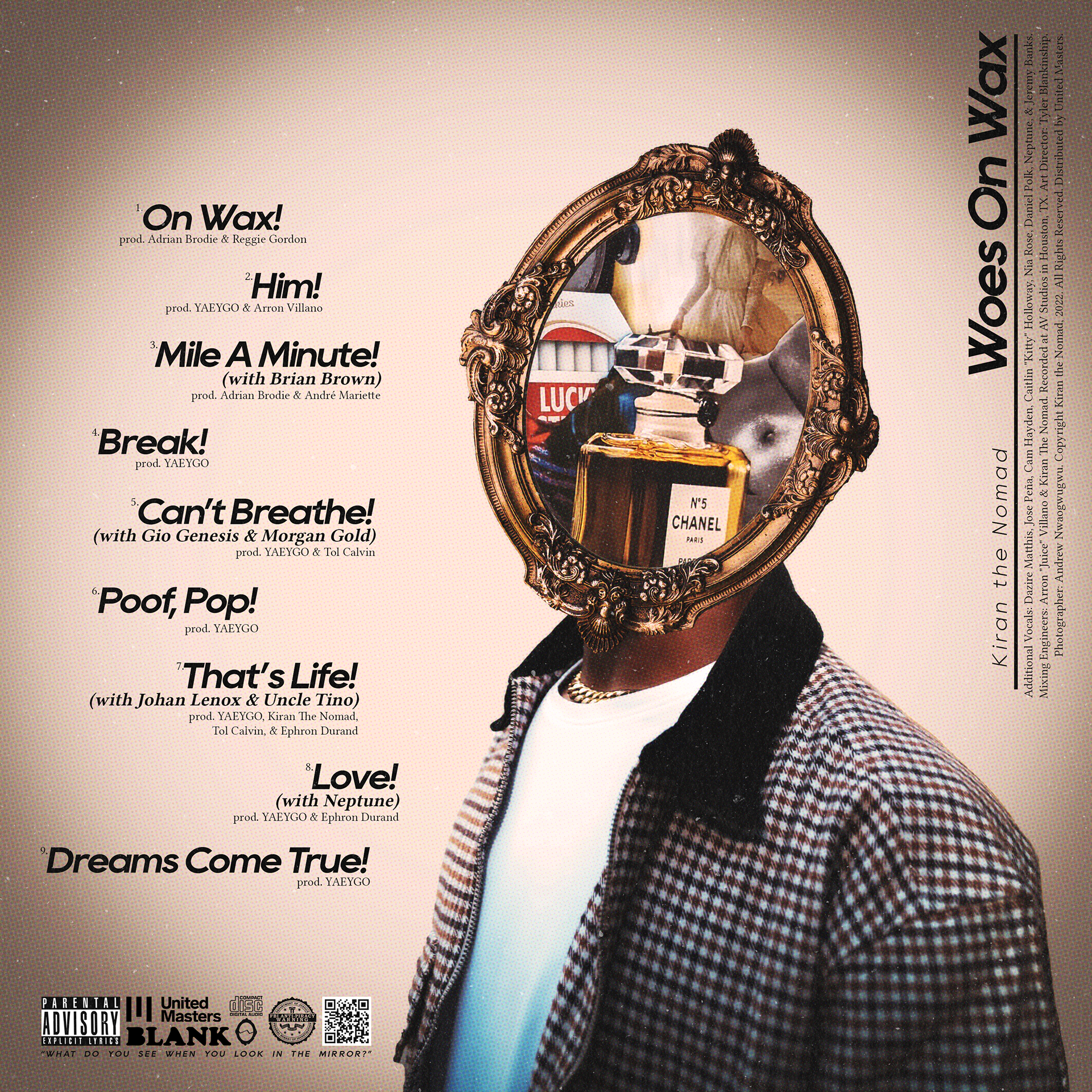 Kiran the Nomad - Woes On Wax (Back)