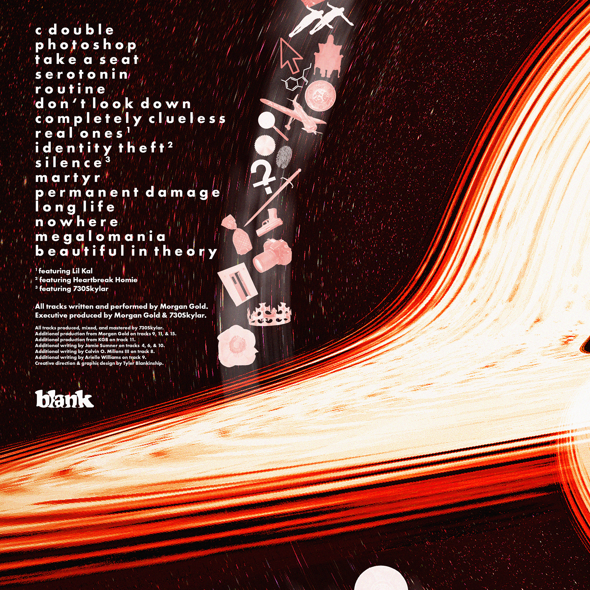 Morgan Gold - "Megalomania" tracklist