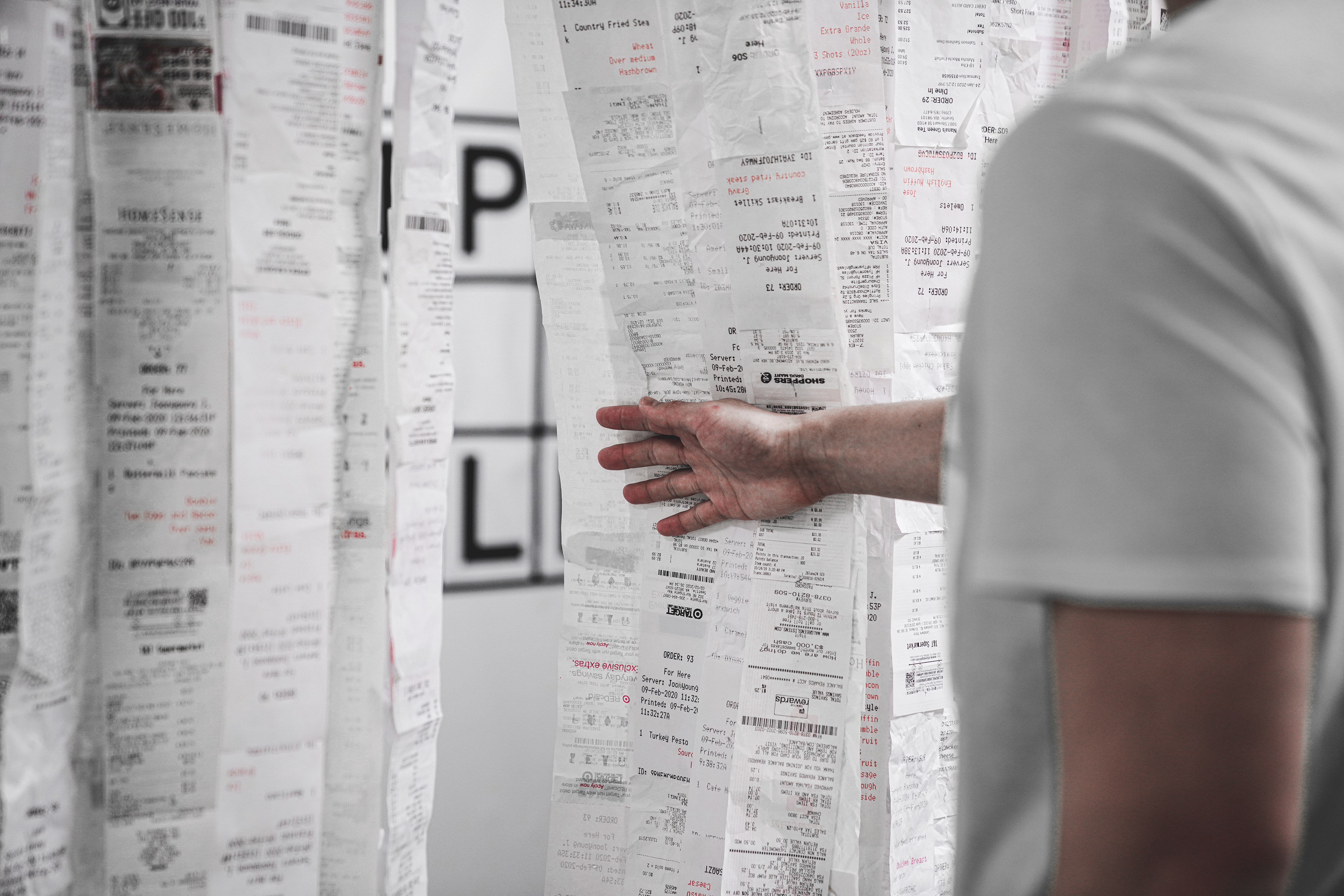 Draping the receipt curtain apart