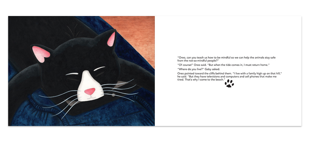 page spread for "The Magical Mindful Day" book