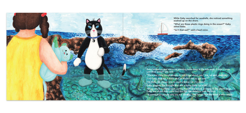 page spread for "The Magical Mindful Day" book
