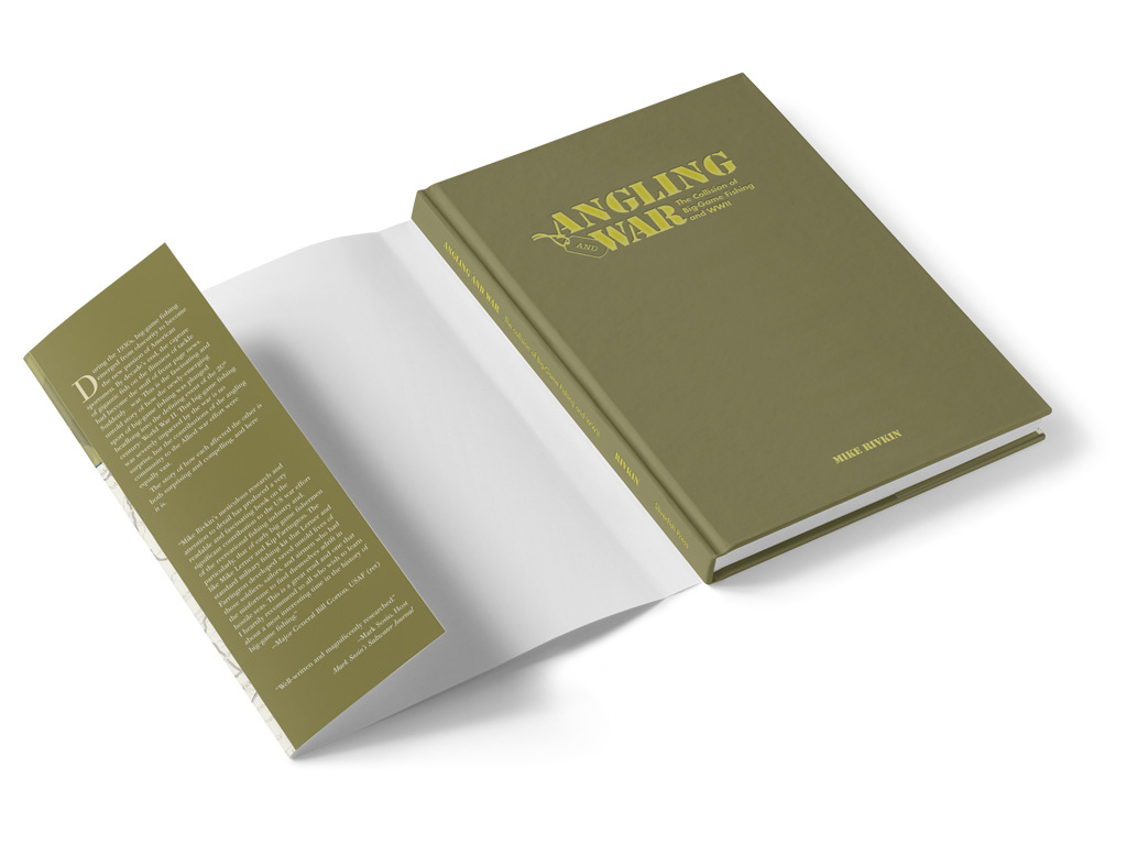 hard cover of "Angling & War" book